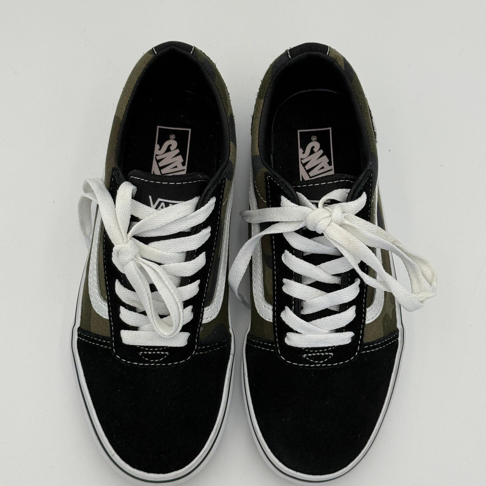 Vans Vans Ward Low Camo Black Suede Skate Shoes - Youth 4.0 Size US 5 / EU 37 - 2 Thumbnail