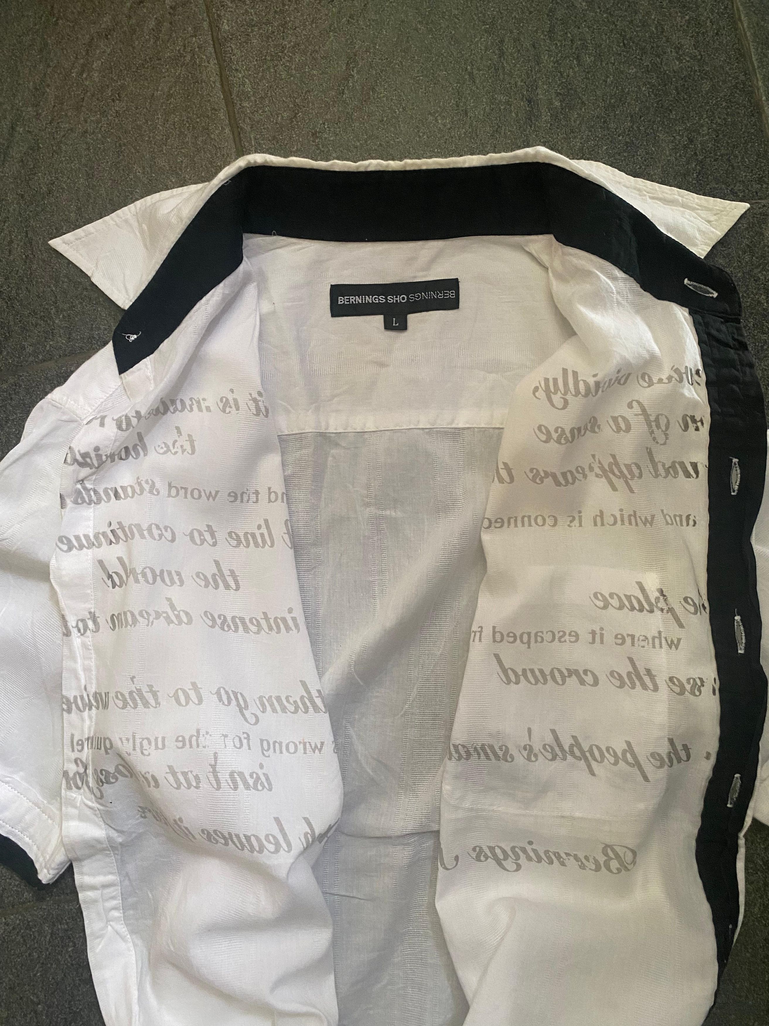 If Six Was Nine Berning Sho Poem Button Shirt Size US M / EU 48-50 / 2 - 3 Thumbnail