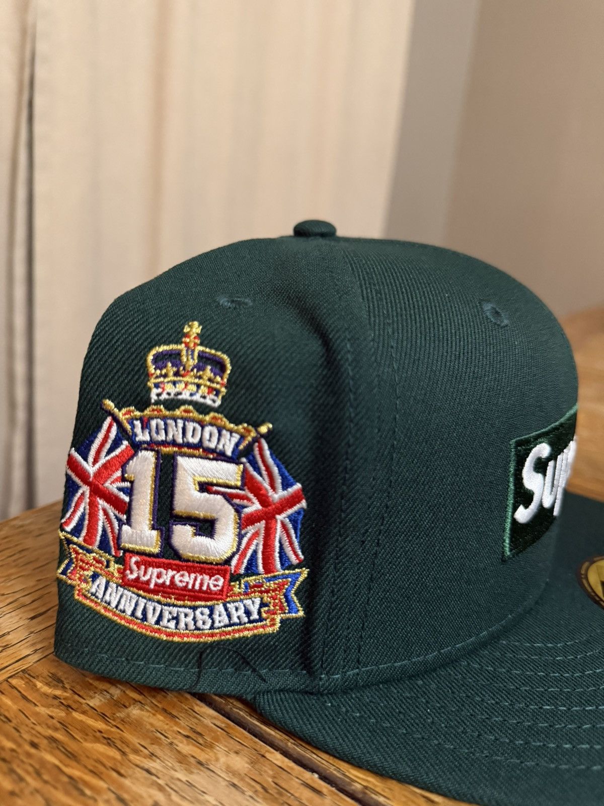Supreme Supreme Shop Box Logo New Era Fitted Hat (Size 7 1/8) Size ONE SIZE - 2 Thumbnail