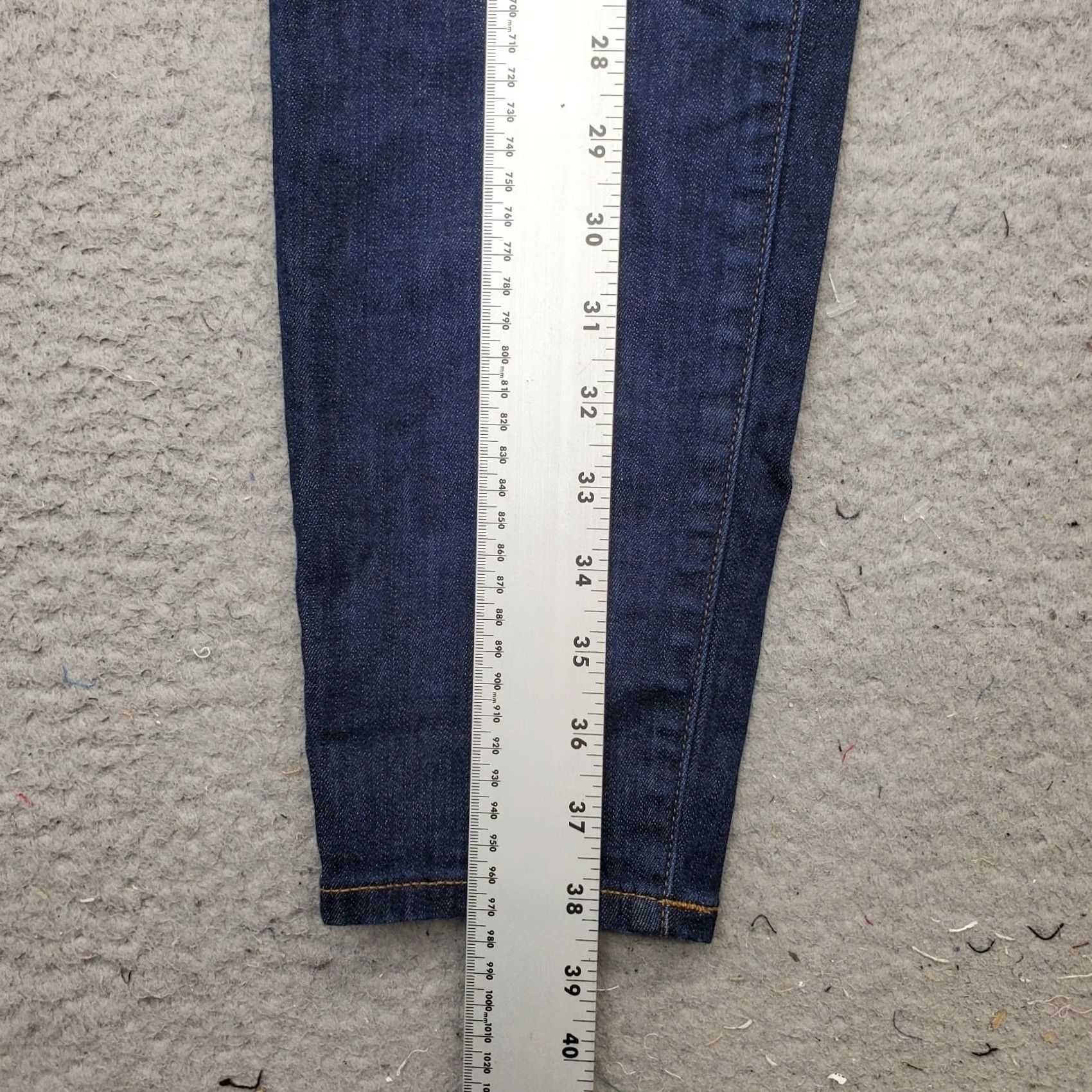 J.Crew J.CREW Skinny Jeans Womens 31 Blue Denim High Rise 5-Pocket Design Size 24" / US 00 / IT 34 - 3 Thumbnail