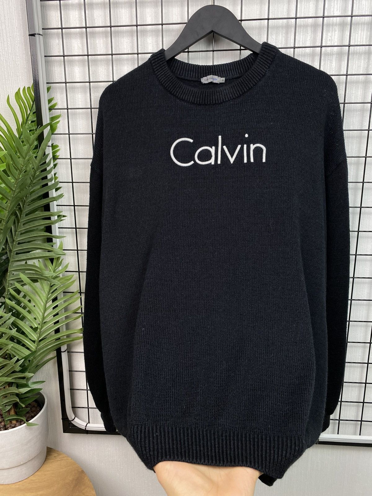 Other Calvin Klein Jeans Oversized Men’s Sweater Black M Big logo Size US M / EU 48-50 / 2 - 5 Thumbnail