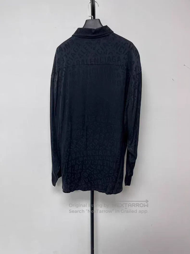 Balenciaga Balenciaga Full Logo Mulberry Silk Shirt Size XS / US 0-2 / IT 36-38 - 2 Thumbnail