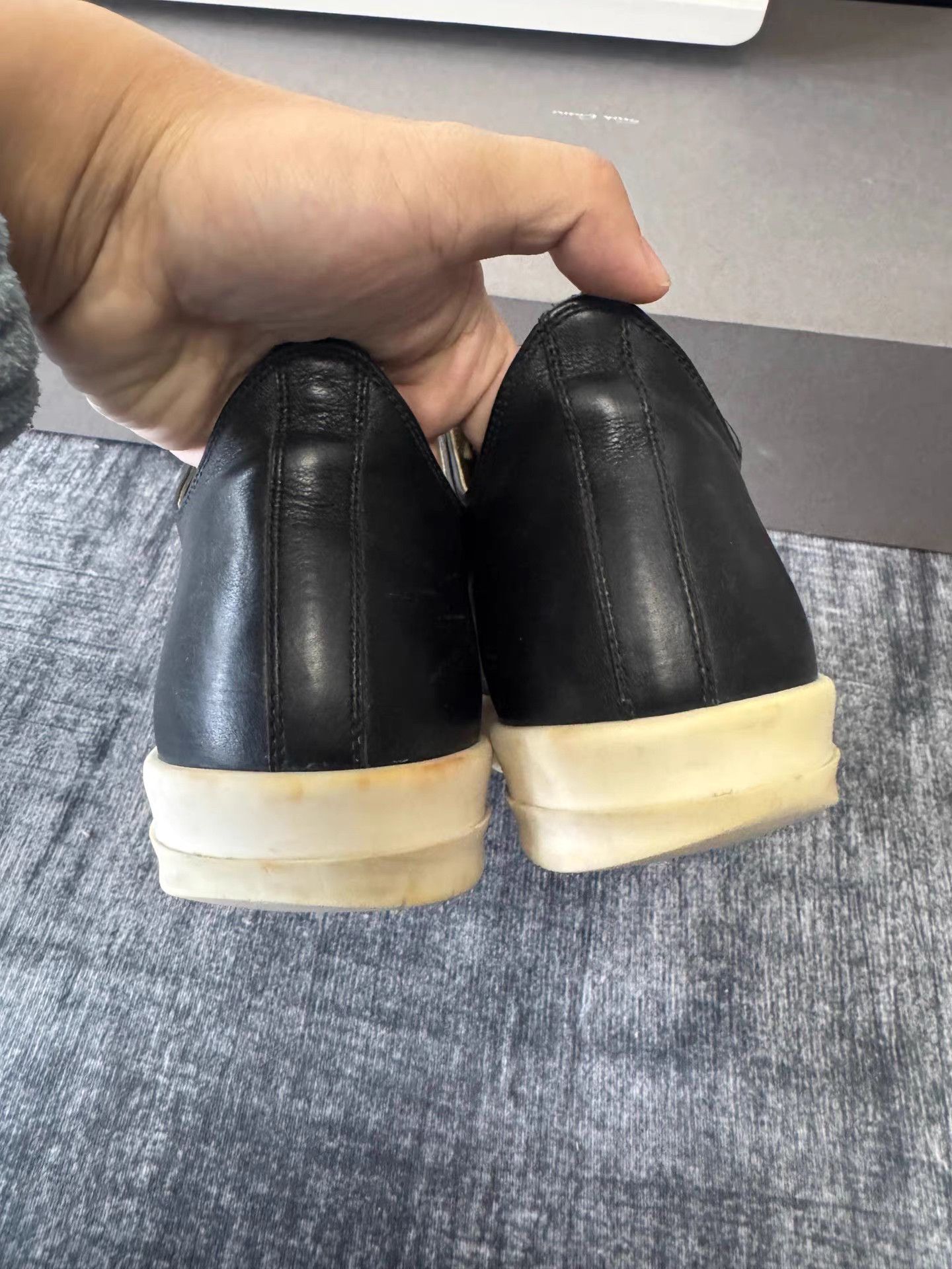 Rick Owens Rick Owens Mainline Low-Top Leather Geobasket Size US 9 / EU 42 - 6 Thumbnail