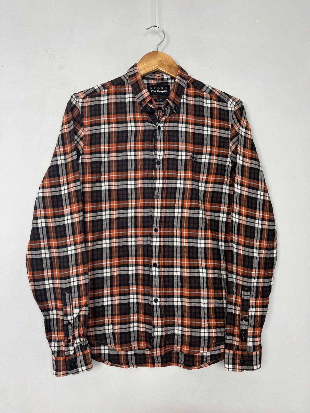 The Kooples The Kooples Sport Plaid Classic Fit Long Sleeve Shirt Size US S / EU 44-46 / 1 - 1 Thumbnail