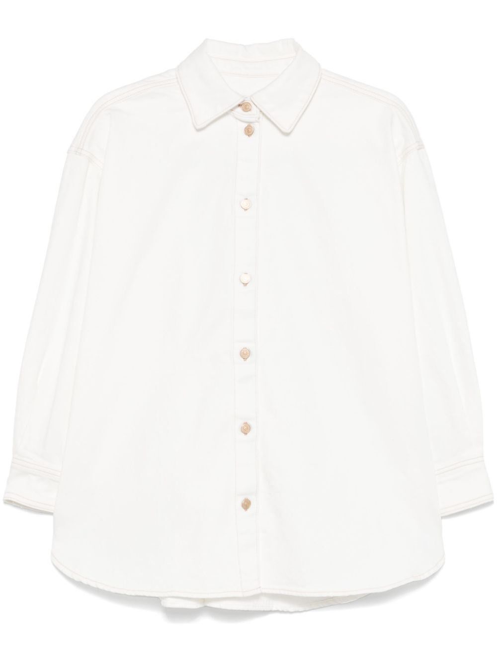 7 For All Mankind `Nina Overshirt Milkyway` Shirt Size M / US 6-8 / IT 42-44 - 1 Thumbnail