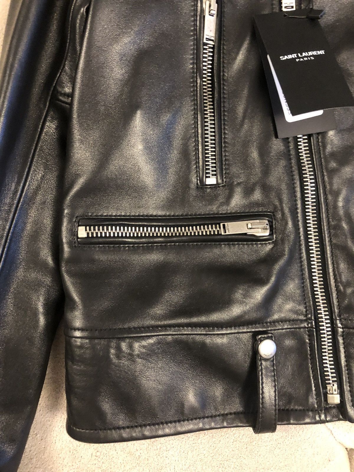 Saint Laurent Paris Saint Laurent Paris (YSL) L01 Leather Jacket Size US M / EU 48-50 / 2 - 2 Thumbnail