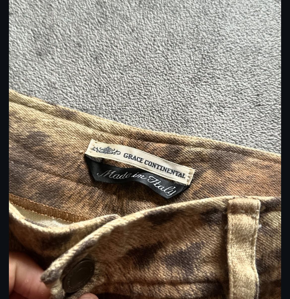 Japanese Brand 2000s Grace Continental Ifsix Leopard Flare Jeans y2k Lgb Size US 29 - 4 Thumbnail