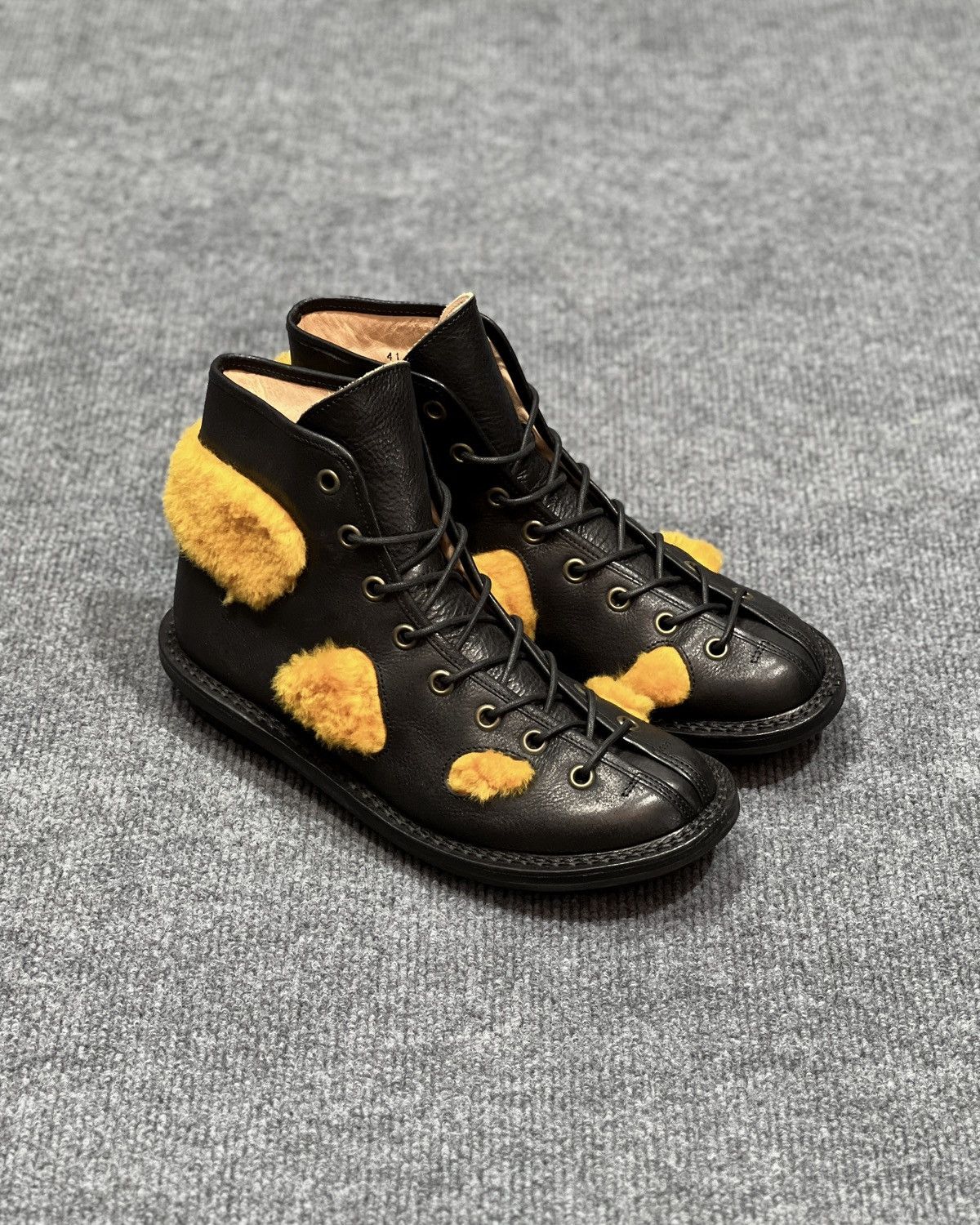 Trippen Trippen Spock_f Black-yellow boot shoes Size US 8 / EU 41 - 2 Thumbnail