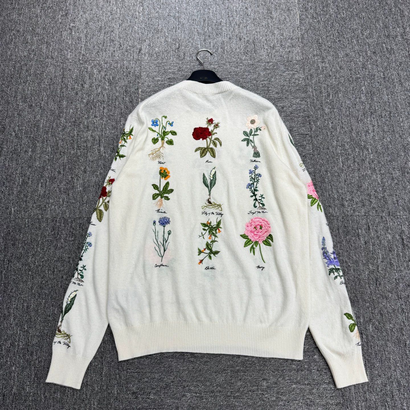 Dior Dior Embroidered Floral Wool Knit Sweater 48 Size XL / US 12-14 / IT 48-50 - 5 Thumbnail