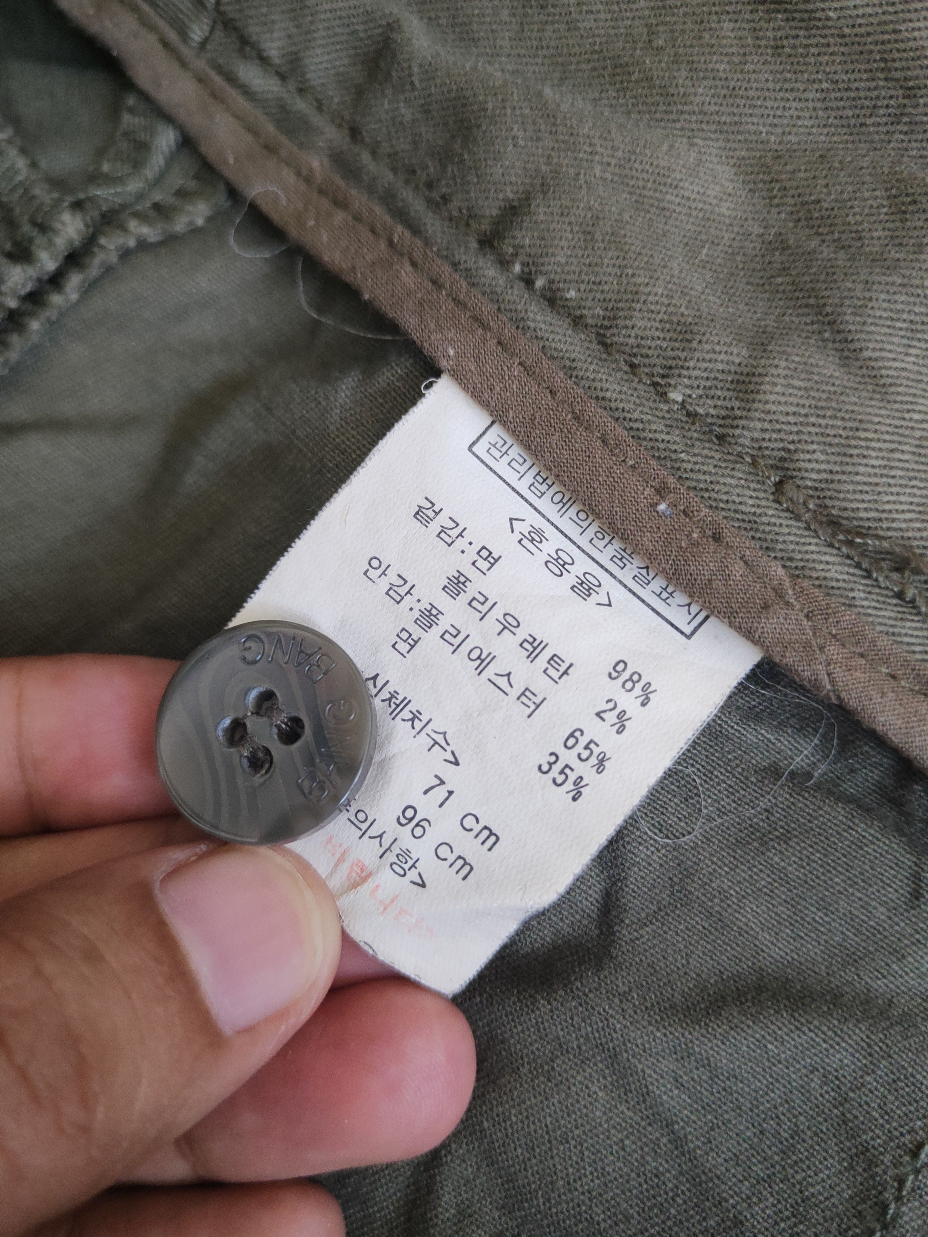 Japanese Brand DL Bangbang Olive Multipocket Tactical Cargo Pants #1771 Size 29" - 13 Thumbnail