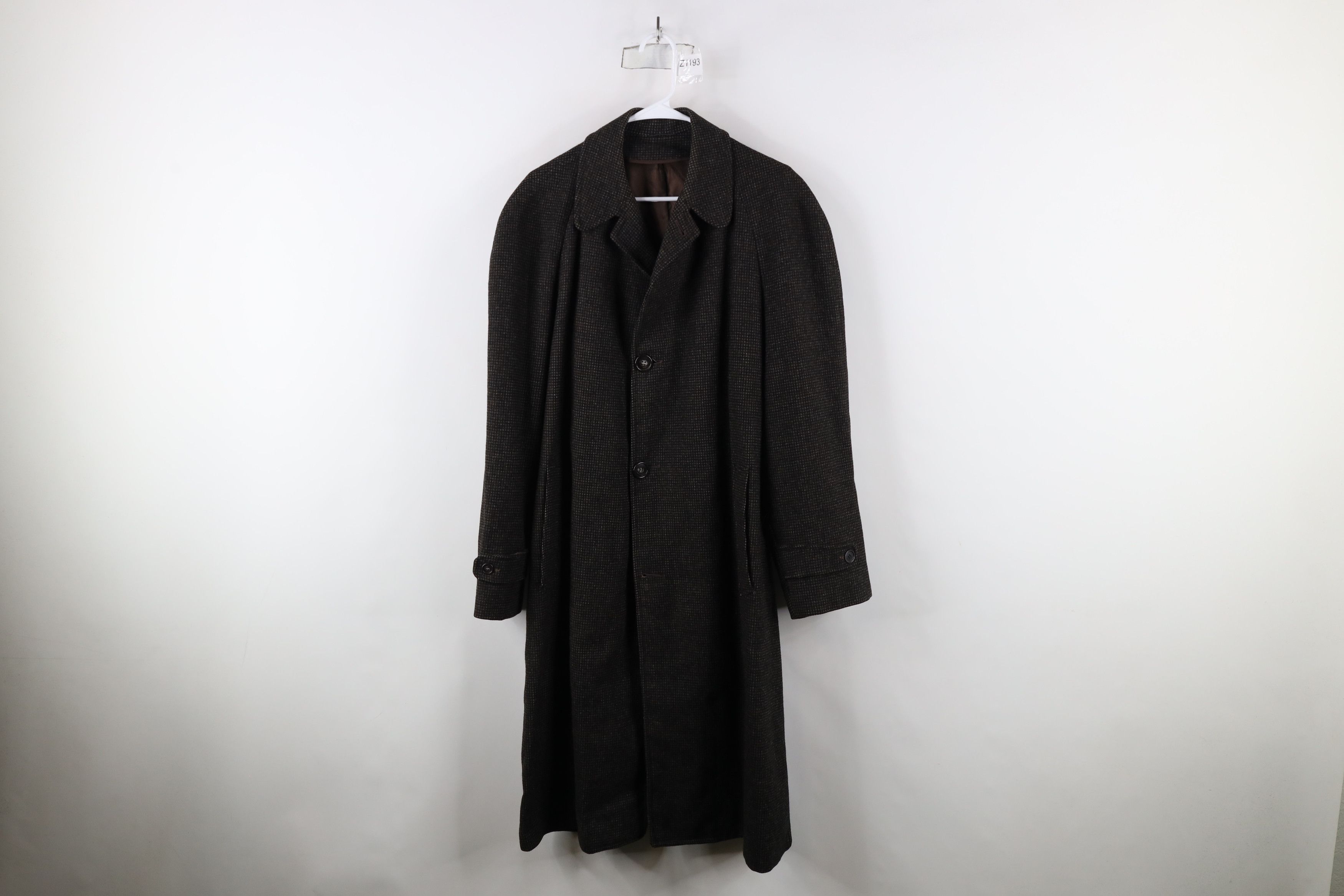 Vintage Vintage 50s 60s Streetwear Wool Topcoat Overcoat Jacket USA Size US XXL / EU 58 / 5 - 1 Thumbnail