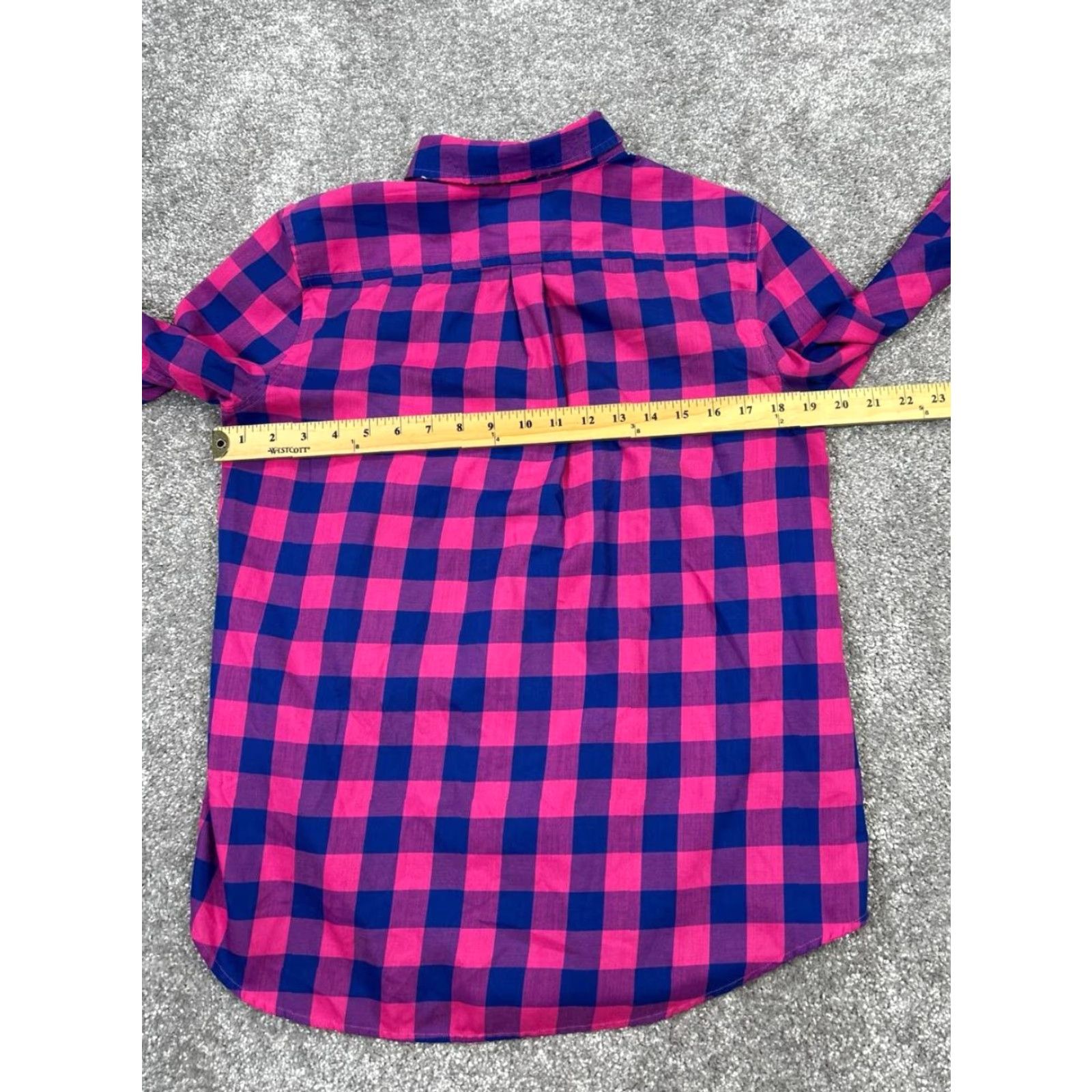 Vineyard Vines VINEYARD VINES Shirt Womens 6 Pink Blue Button Up Casual Plaid Long Sleeve 6 Pink Womens Size M / US 6-8 / IT 42-44 - 7 Thumbnail