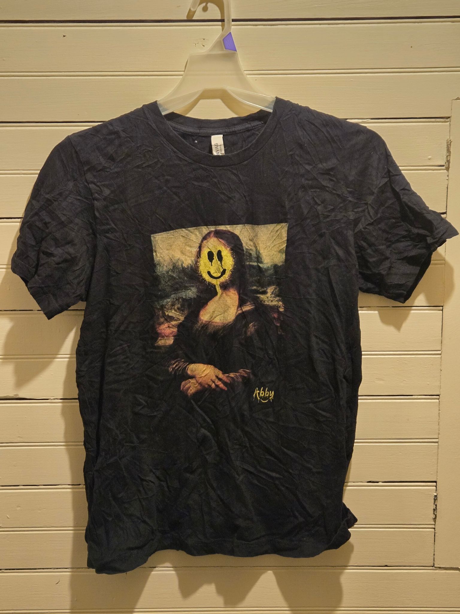 Other Bella Canvas Shirt Mens L Mona Lisa Graphic Short Sleeve Size US L / EU 52-54 / 3 - 1 Thumbnail