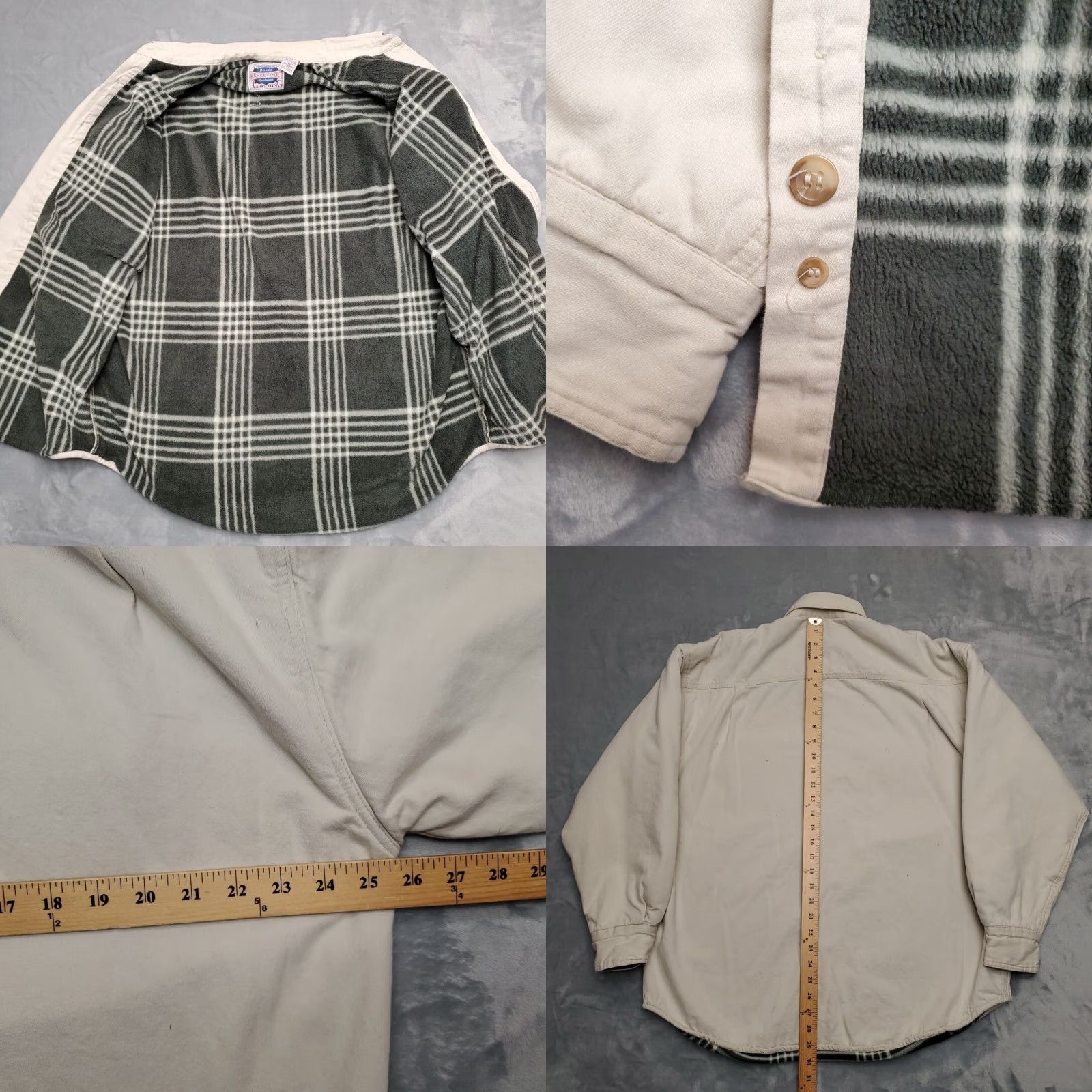 Vintage VINTAGE Reservoir Shirt Jacket Mens L Beige Sherpa Plaid Lined Y2K Shacket Shirt Jacket Mens L Beige Sherpa Plaid Lined Y2K Shacket Size US L / EU 52-54 / 3 - 8 Thumbnail