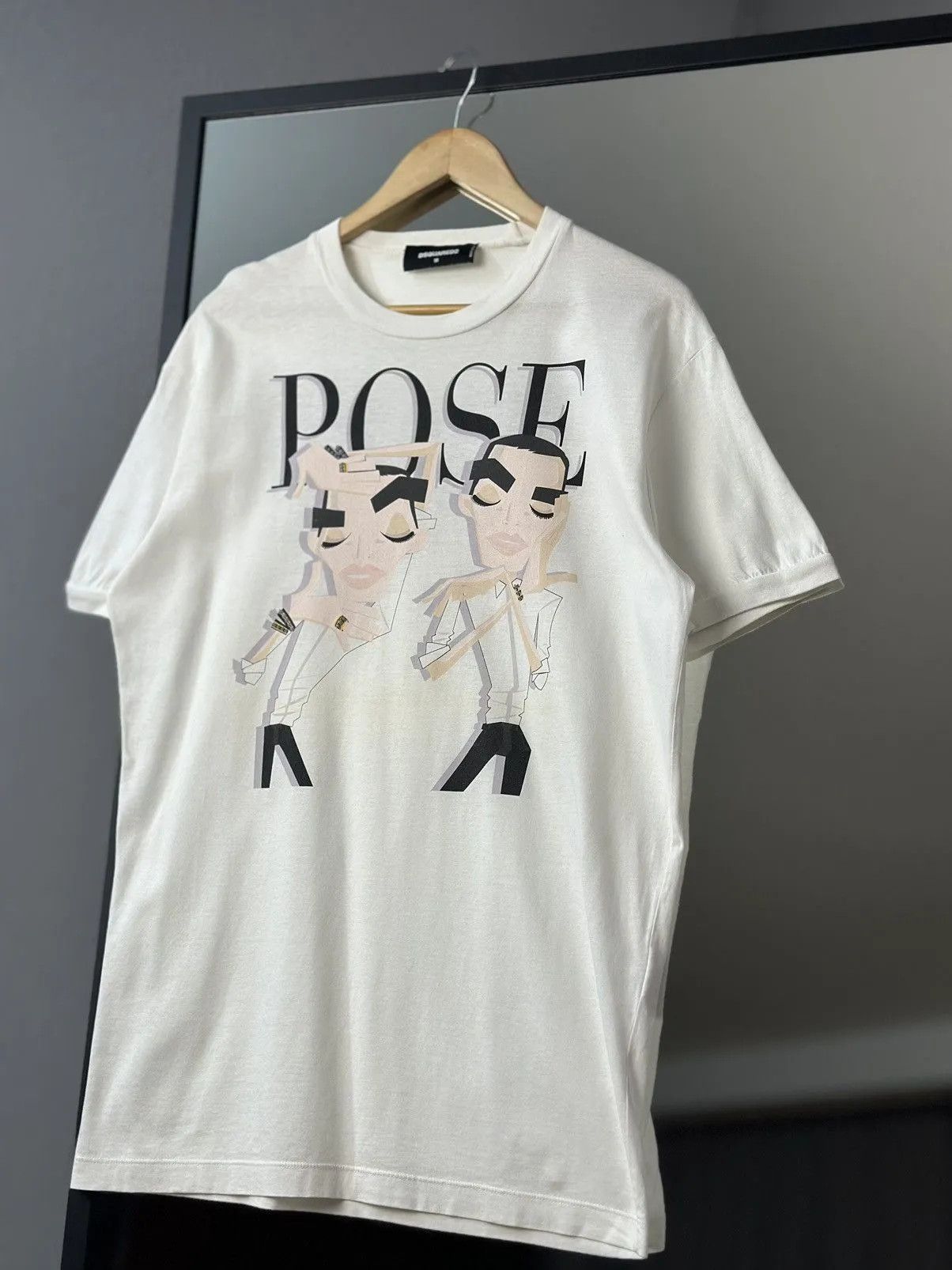 Dsquared2 Dsquared2 T-shirt ROSE Design Ibrahimovic Denim Italy Y2K Size US M / EU 48-50 / 2 - 4 Thumbnail