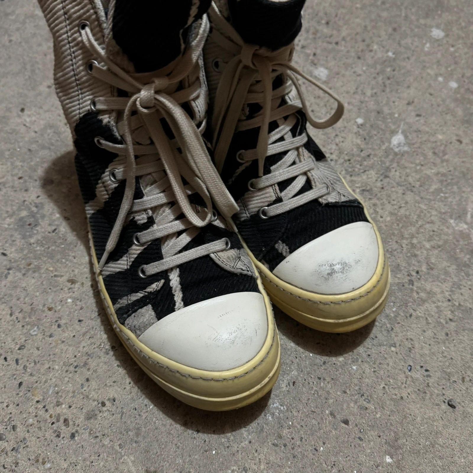 Rick Owens F/W 2016 Rick owens drkshdw vomit bleach ramones Size US 9 / IT 39 - 10 Thumbnail