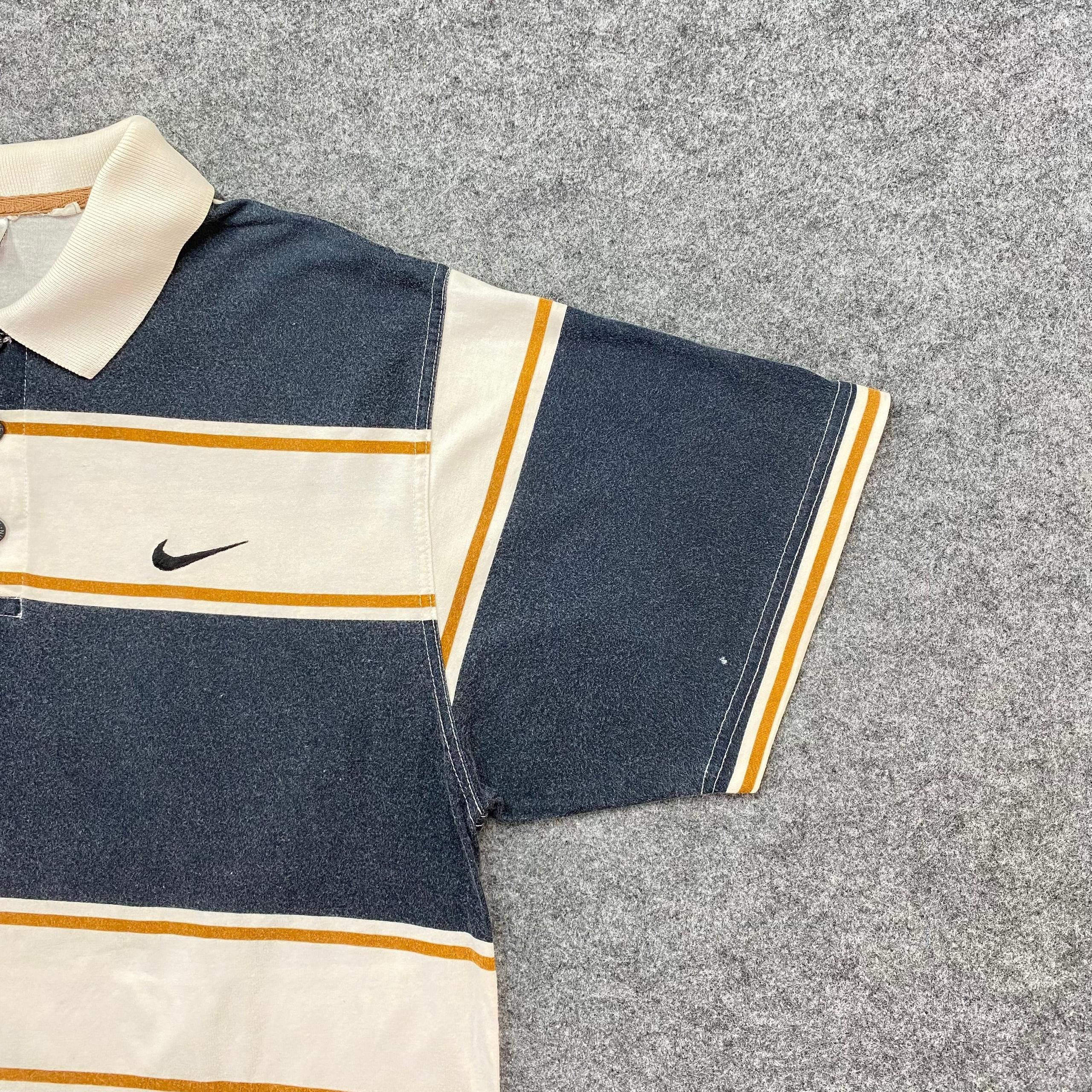 Nike Vintage Nike Stripe Polo Shirt Size US M / EU 48-50 / 2 - 7 Thumbnail