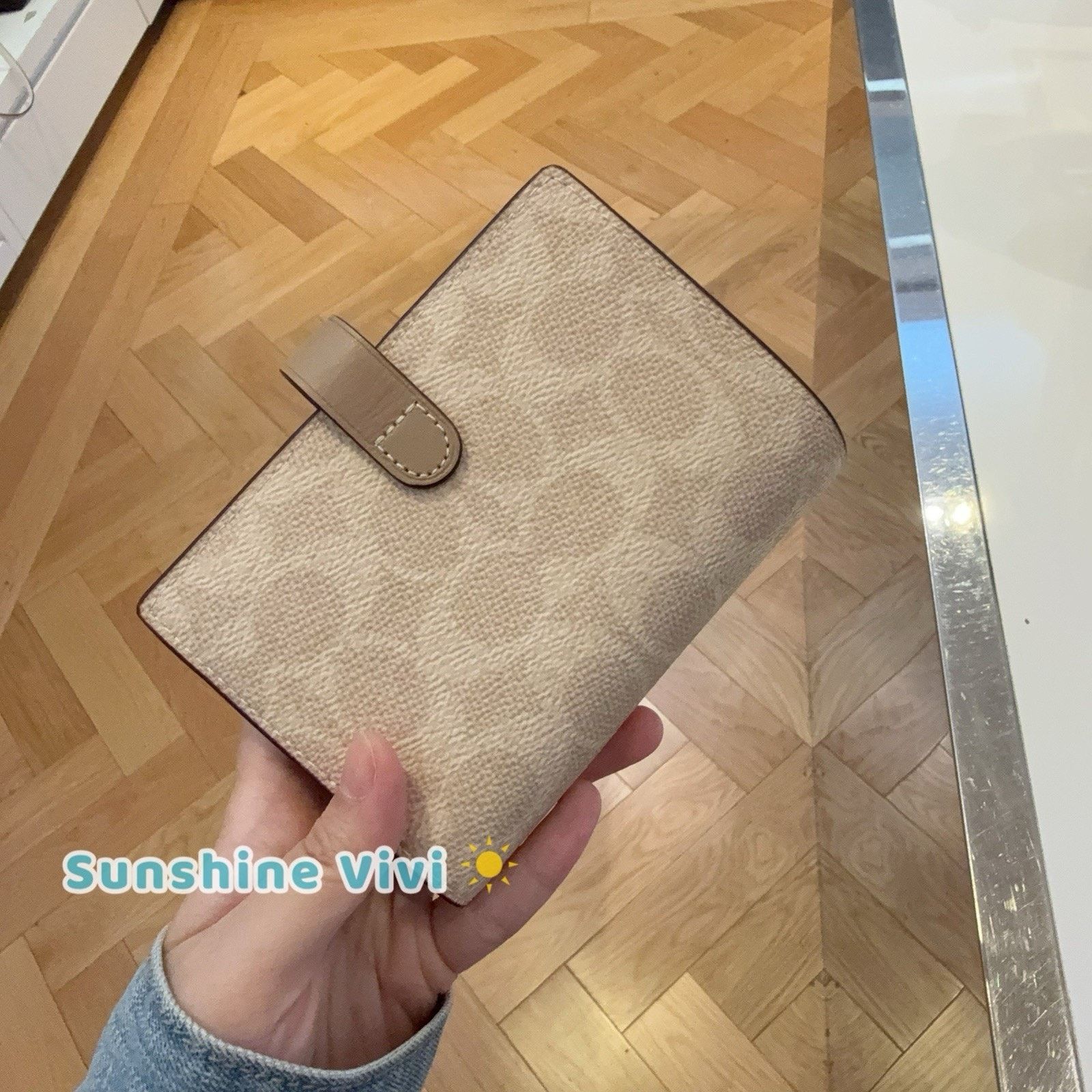 Coach NWT Coach 2-in-1 Wallet Blocked CBK54 Gold/Sand/Tan Size ONE SIZE - 7 Thumbnail