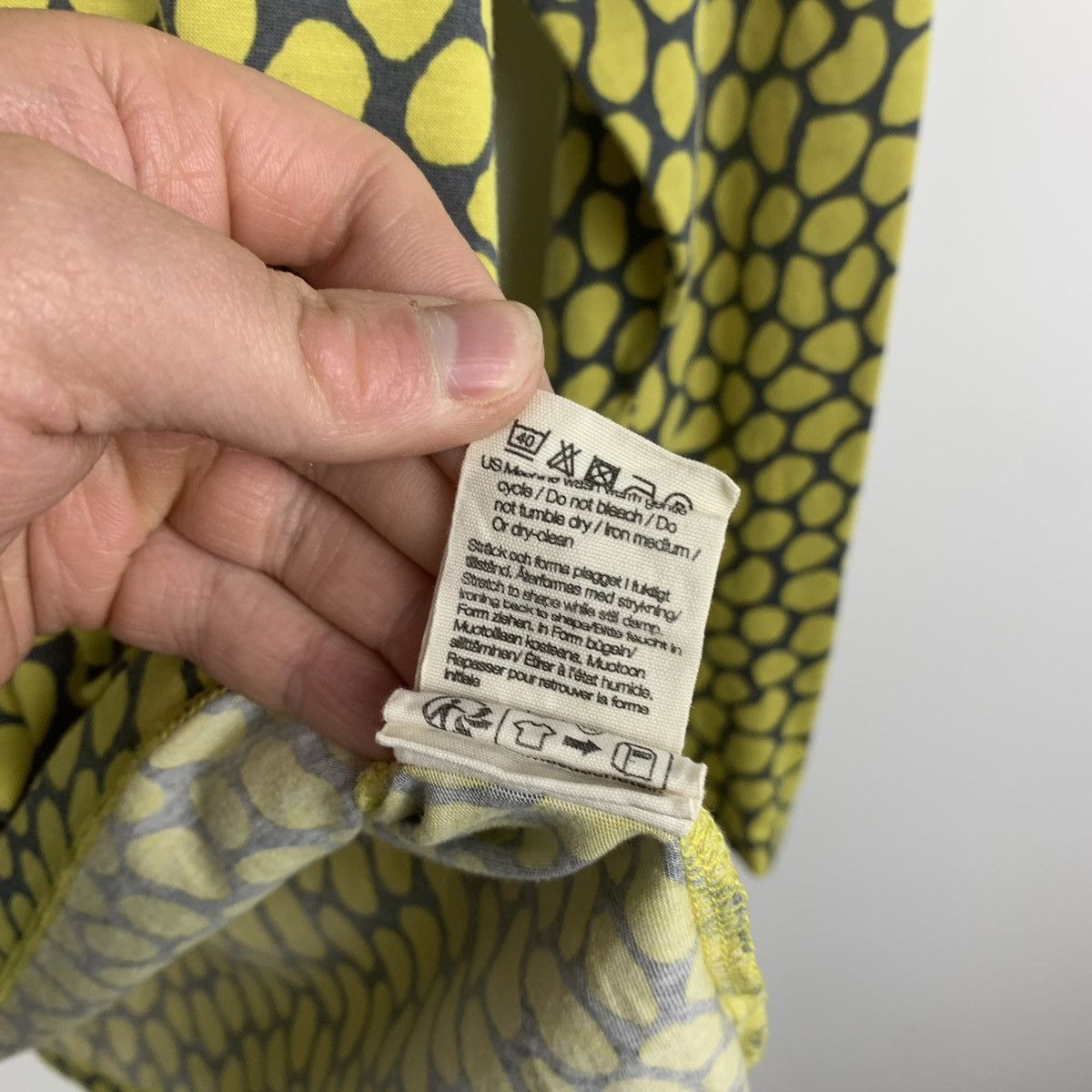 Gudrun Sjoden Gudrun Sjoden Polka Dot Long Sleeve Top Size M Yellow Y2K Size M / US 6-8 / IT 42-44 - 9 Thumbnail