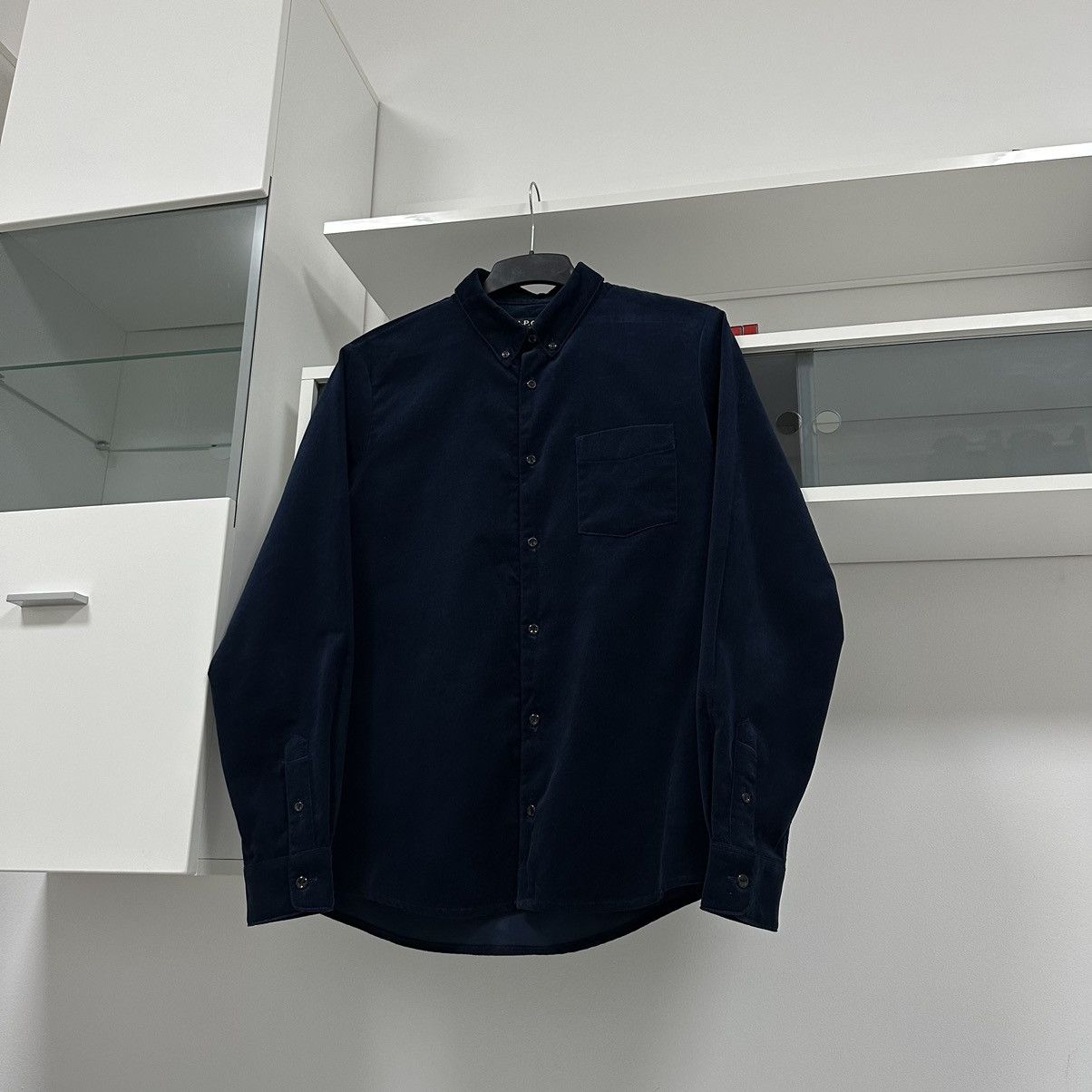 A.P.C. A.P.C. Classic Velour 1 Pocket Shirt Size US M / EU 48-50 / 2 - 2 Thumbnail