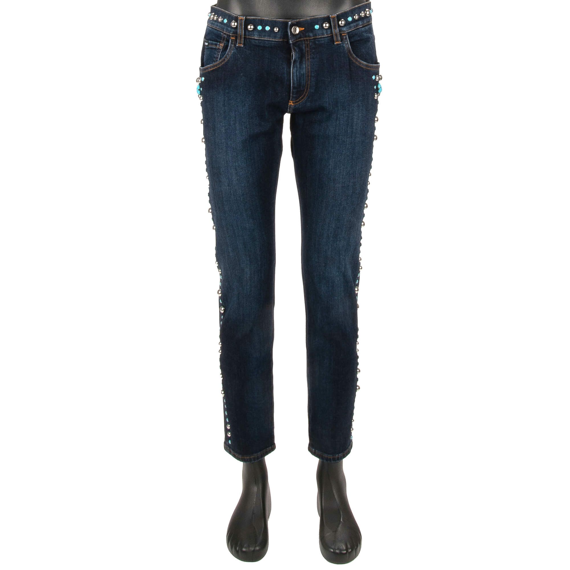 Dolce & Gabbana o1y0125 Logo Jeans in Blue Size US 28 / EU 44 - 1 Thumbnail