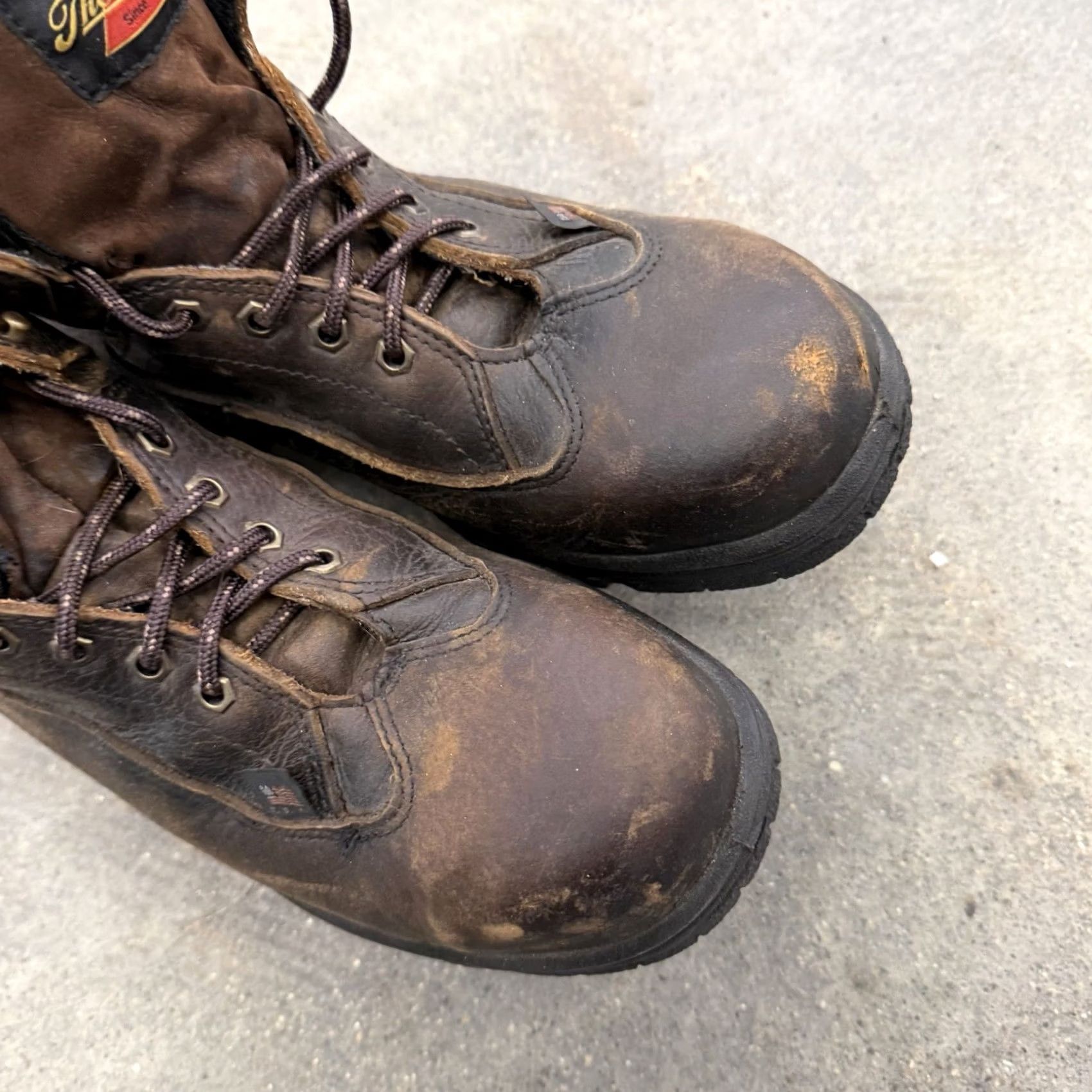 Thorogood Thorogood American Heritage Brown Leather 6" Safety Work Boots USA 10M 804-4860 Mens Workwear Boots Size US 9 / EU 42 - 5 Thumbnail
