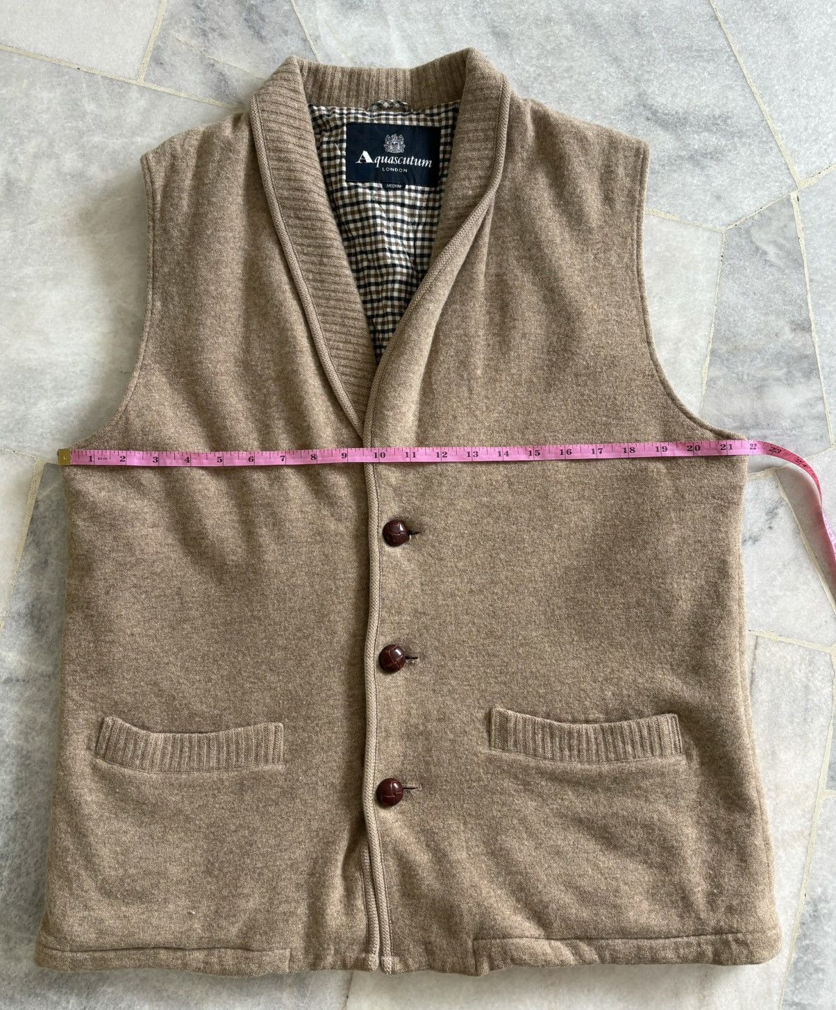 Aquascutum × Vintage Vintage Aquascutum Wool Vest Size US L / EU 52-54 / 3 - 11 Thumbnail