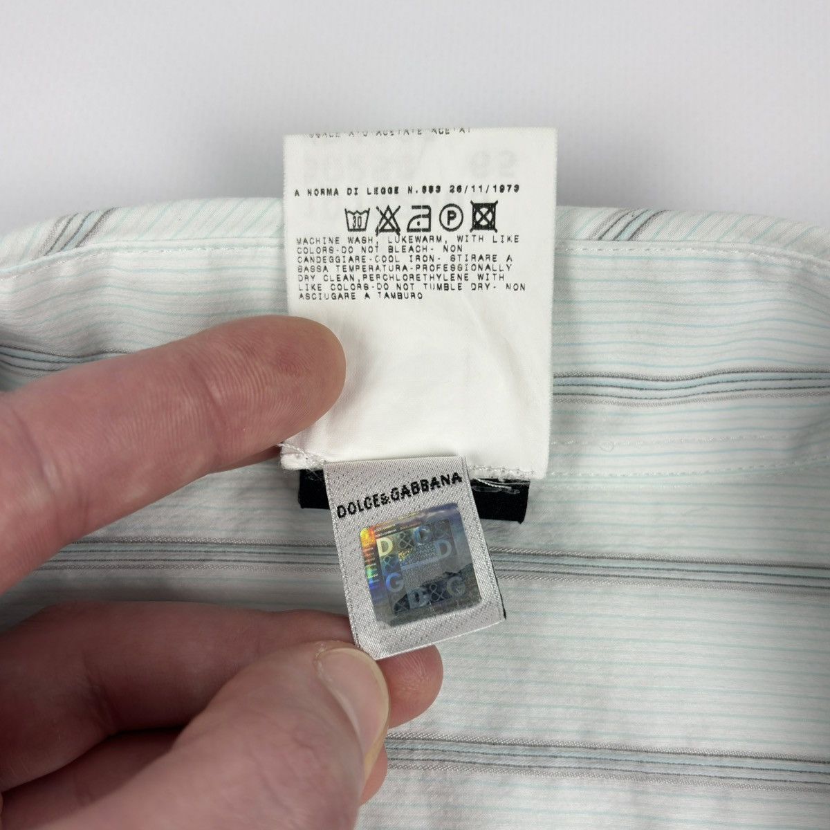 Dolce & Gabbana Dolce & Gabbana Striped Shirt Button up Size US L / EU 52-54 / 3 - 10 Thumbnail