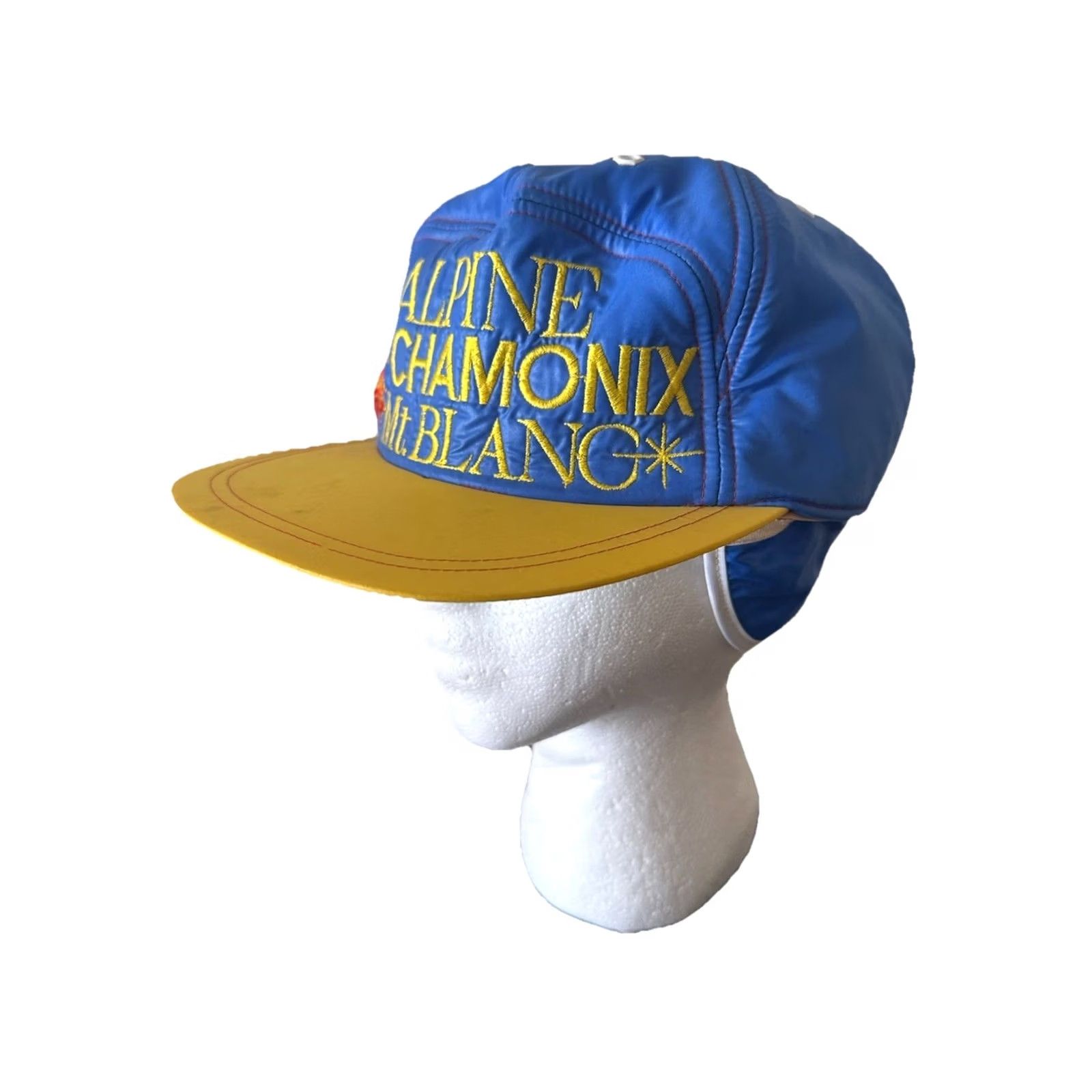 Vintage VINTAGE 80s Alpine Chamonix Mt Blanc France Adjustable Cap Hat Unbranded One Size Blue Baseball Cap Womens/Mens Size ONE SIZE - 6 Thumbnail