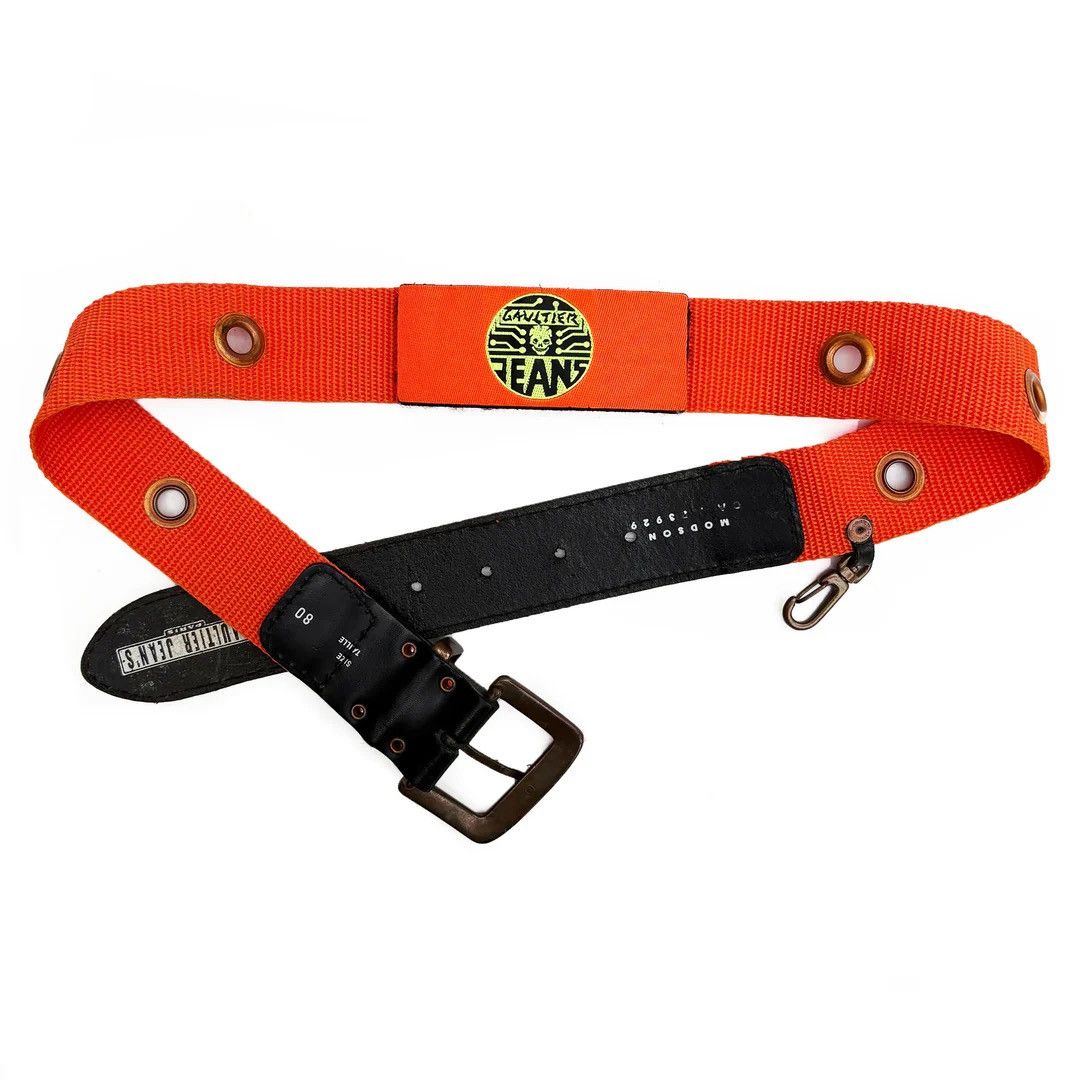 Jean Paul Gaultier Gaultier Jean’s 1995 95 90s Vintage Circuit Orange Belt Size ONE SIZE - 1 Thumbnail