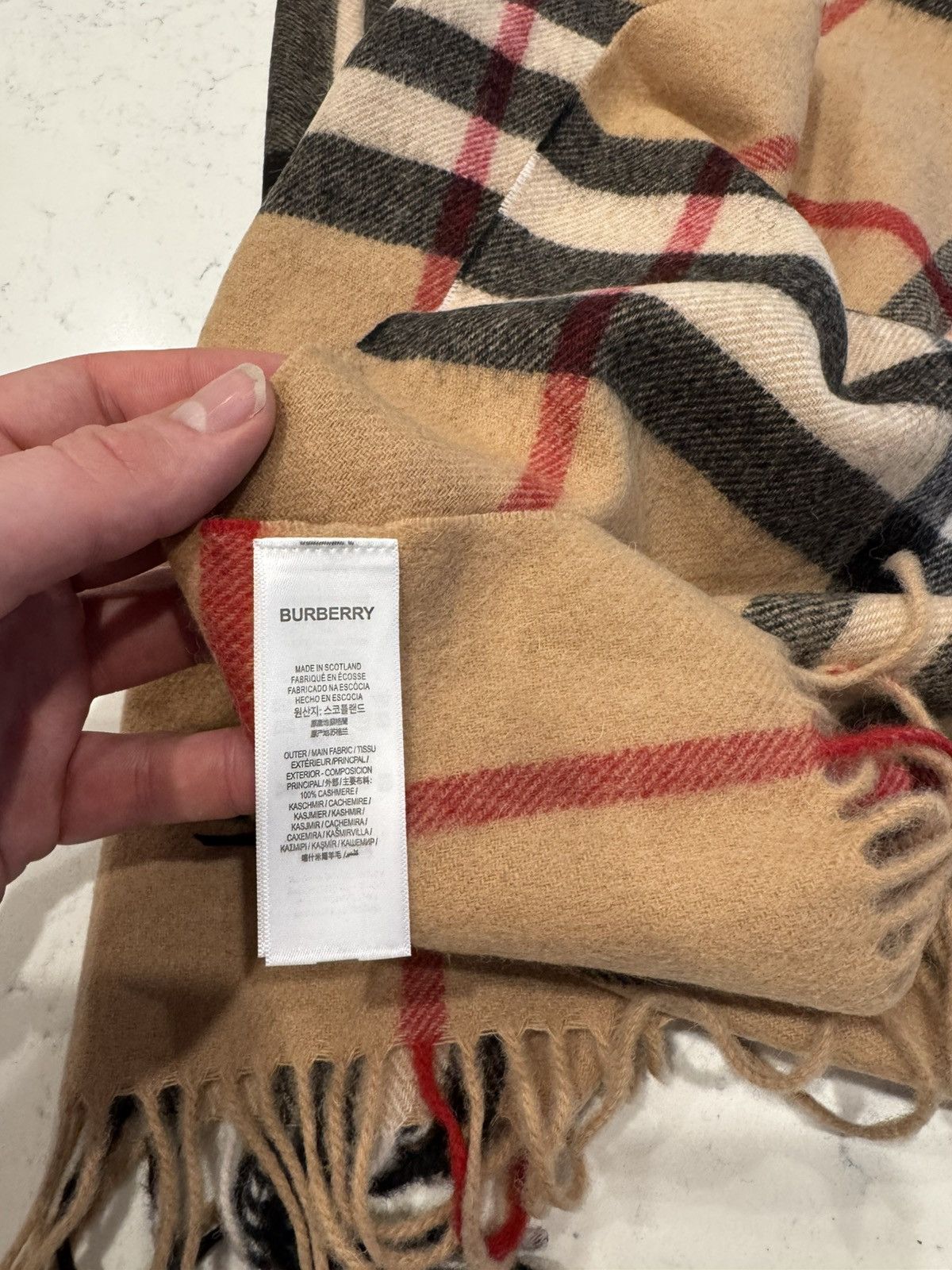 Burberry Burberry cashmere nova check scarf Size ONE SIZE - 4 Thumbnail