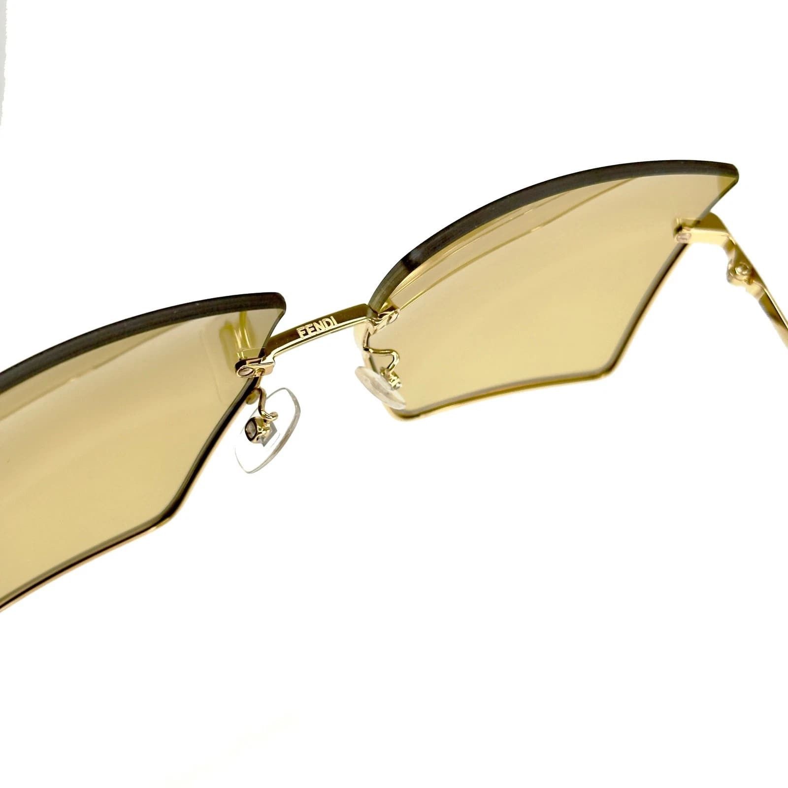 Fendi FENDI FF0401S PROMENEYE 0401 Yellow Retro Sunglasses Size ONE SIZE - 4 Thumbnail