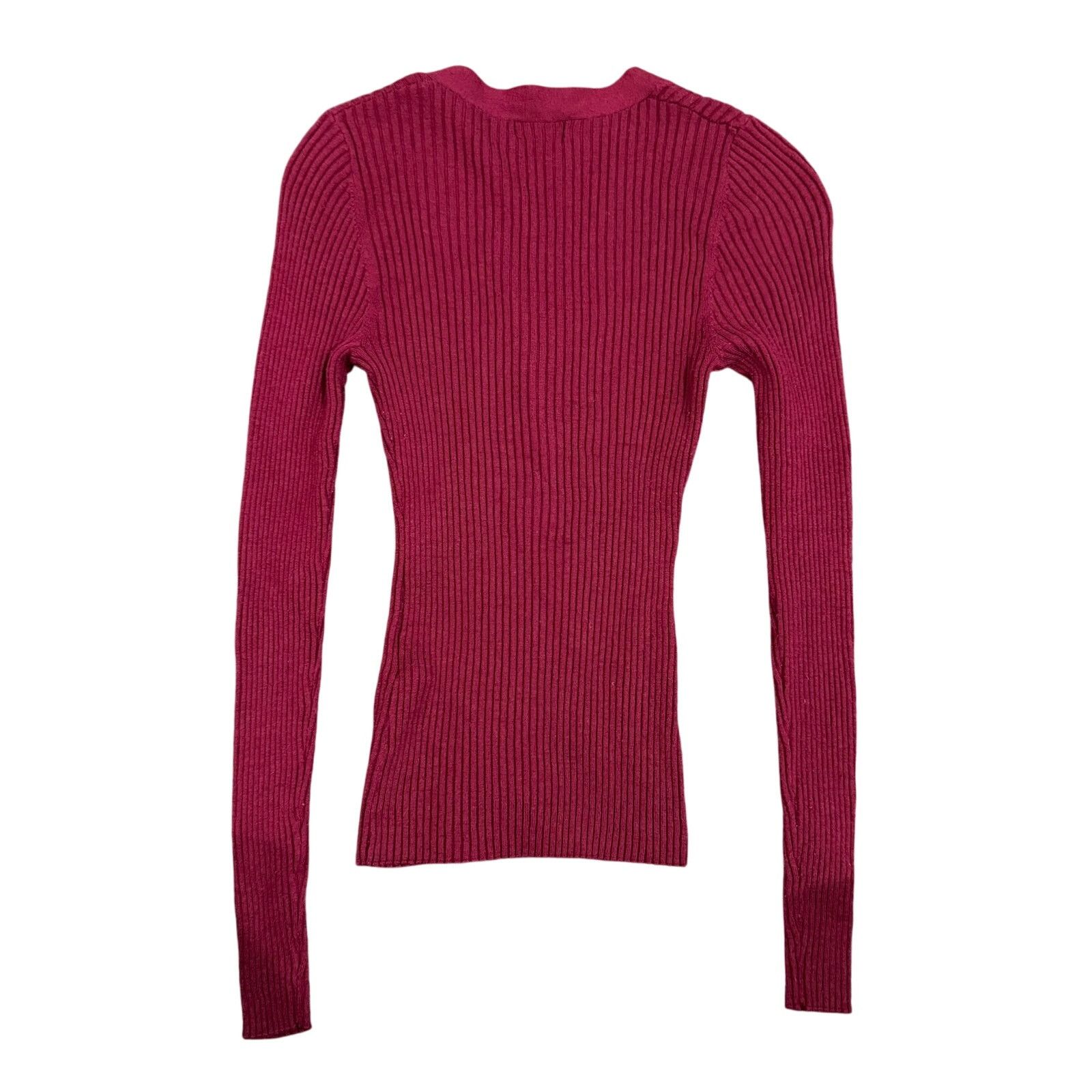 Derek Lam 10 Crosby Derek Lam 10 Crosby x RTR Ribbed Henley Sweater Red, Size M Size M / US 6-8 / IT 42-44 - 6 Thumbnail