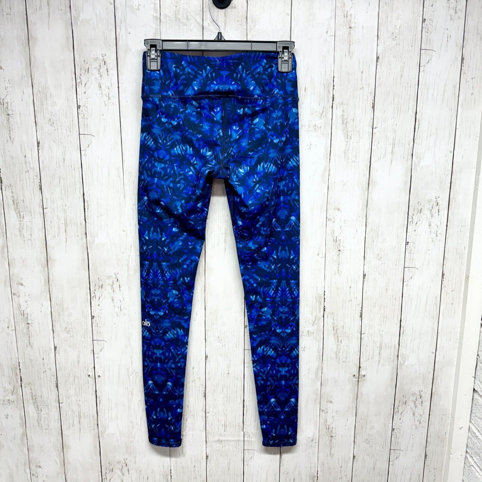 Alo Alo Leggings XXS Airbrush Kaleidoscope Blue Ankle High Waist Size 23" - 5 Thumbnail