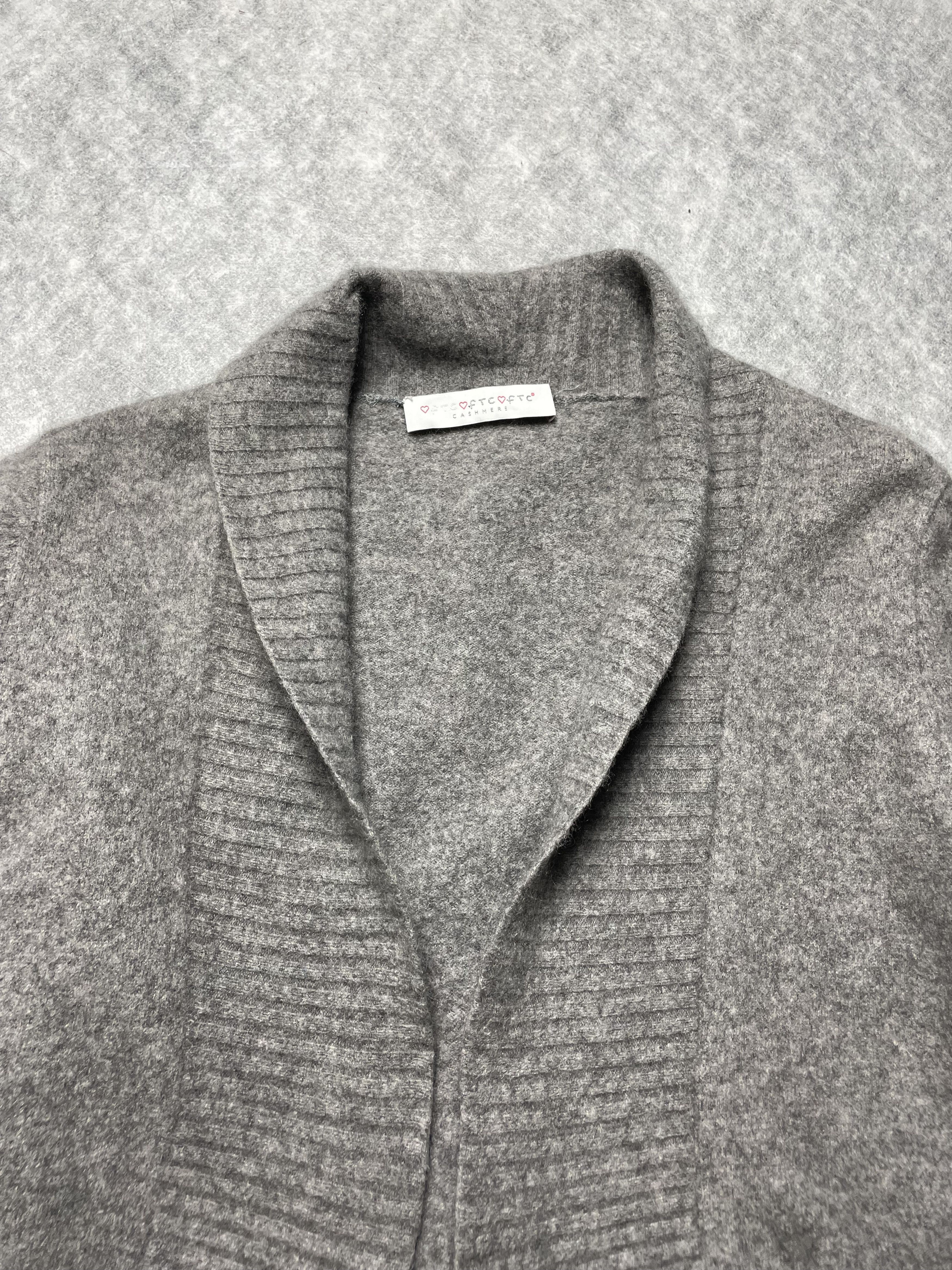 FTC FTC Cashmere Open Front Cardigan Gray Short S/M Size S / US 4 / IT 40 - 7 Thumbnail