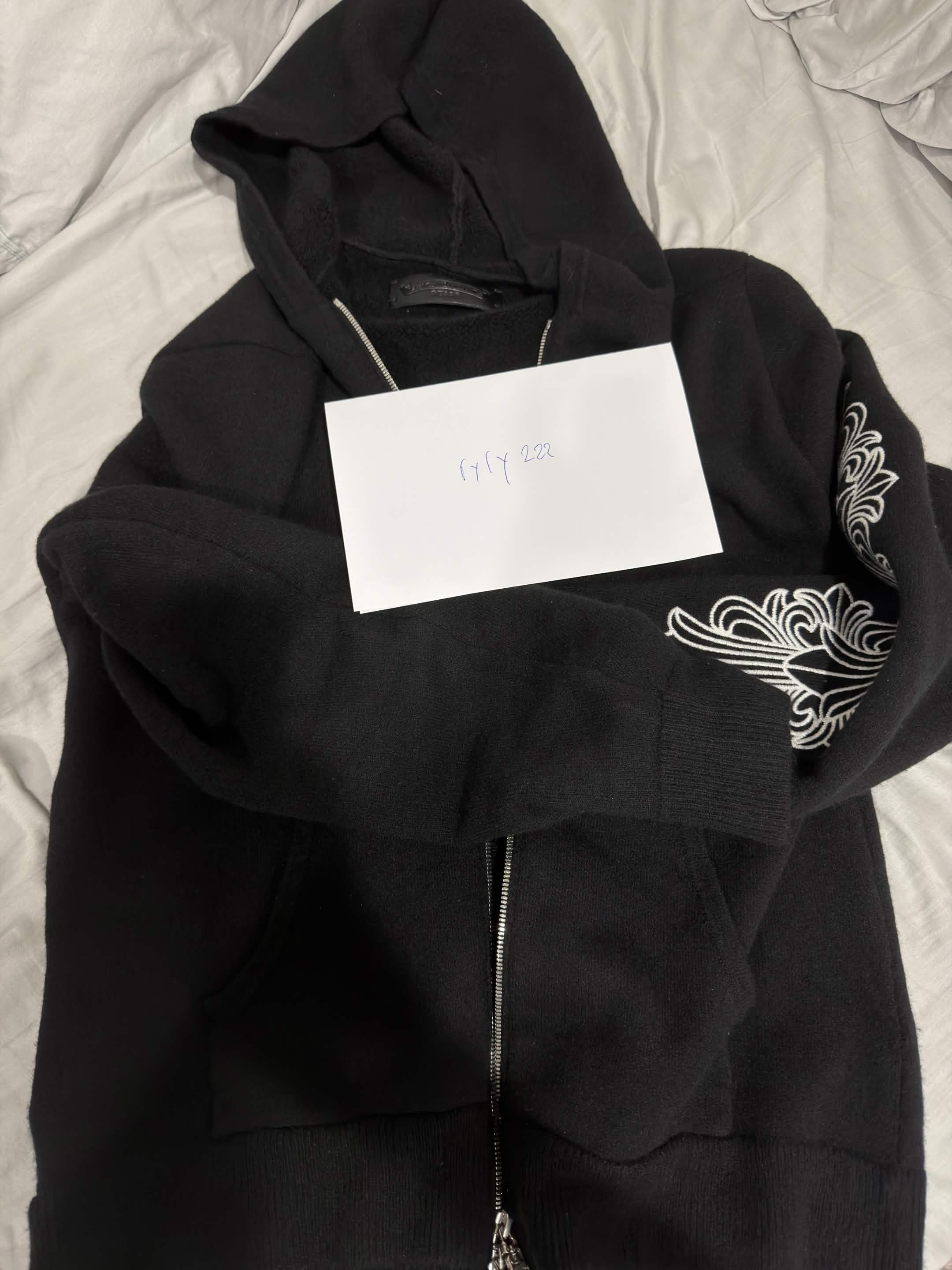 Chrome Hearts Cashmere Floral Zipup Hoodie Size US S / EU 44-46 / 1 - 5 Thumbnail