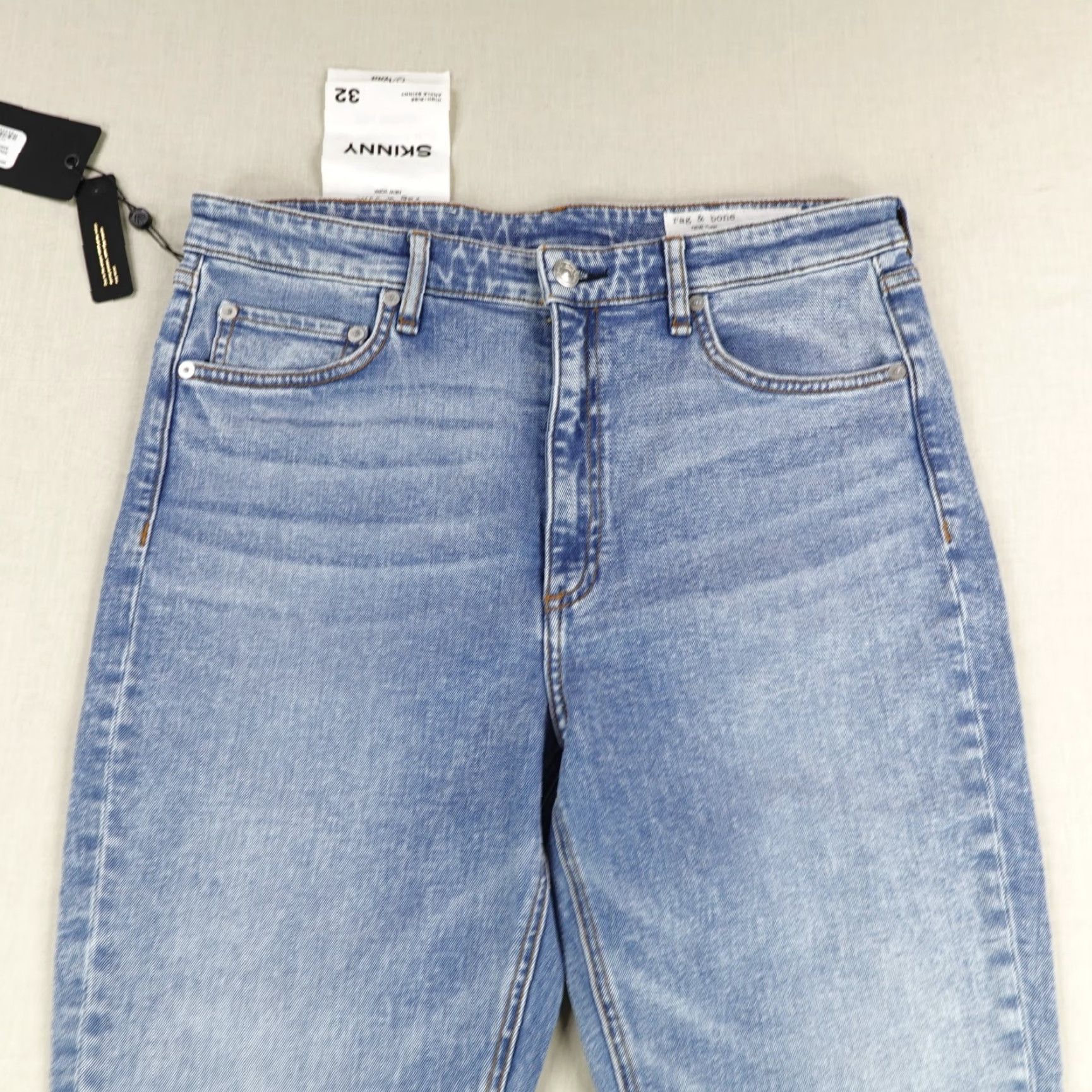 Rag & Bone Rag & Bone Jeans Women 32 Blue Denim High Rise Ankle Skinny NEW Size 24" / US 00 / IT 34 - 2 Thumbnail