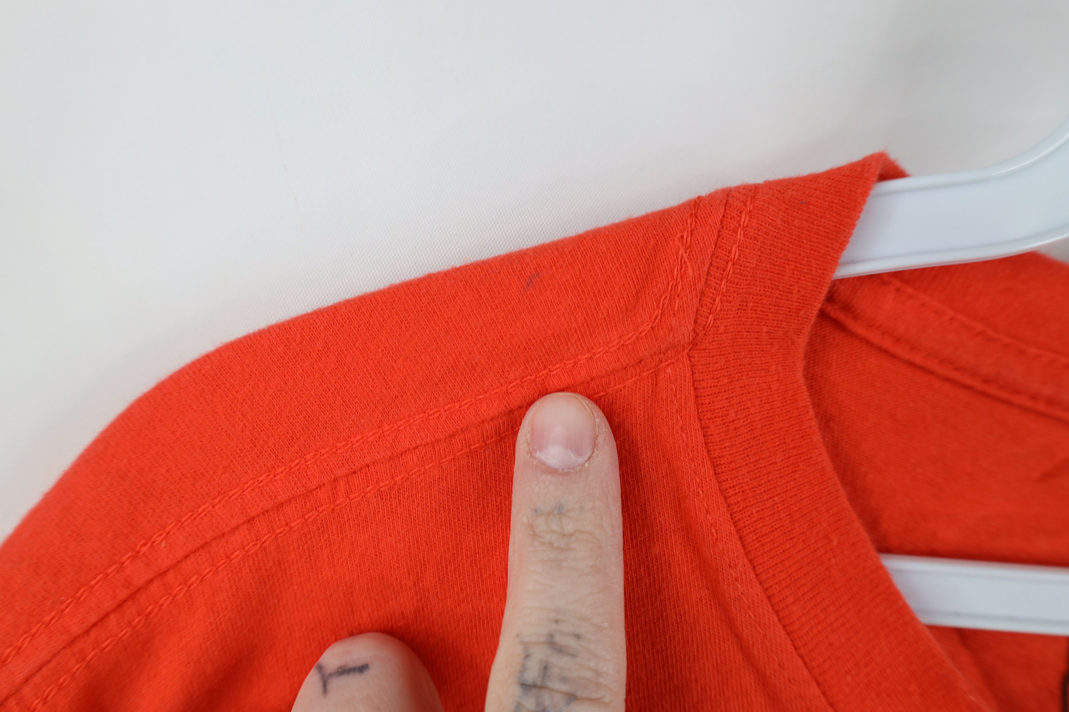 The North Face × Vintage The North Face Spell Box Logo Short Sleeve T-Shirt Orange Size US M / EU 48-50 / 2 - 5 Thumbnail
