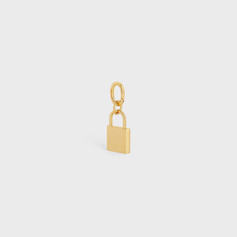 Celine o1bcso1str0326 49G616BRA Size: OS / Padlock Charm in Gold Size ONE SIZE - 3 Thumbnail