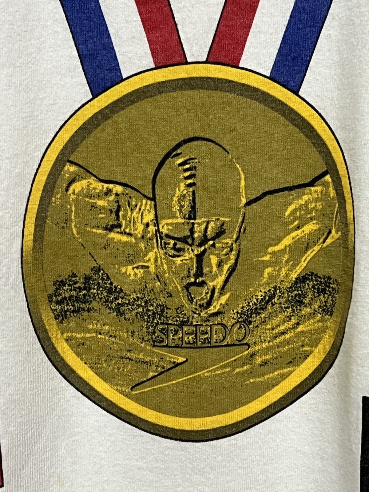 Speedo Vintage 90s Speedo "Prove Your Medal" Olympic Graphic Tee Size US XL / EU 56 / 4 - 7 Thumbnail
