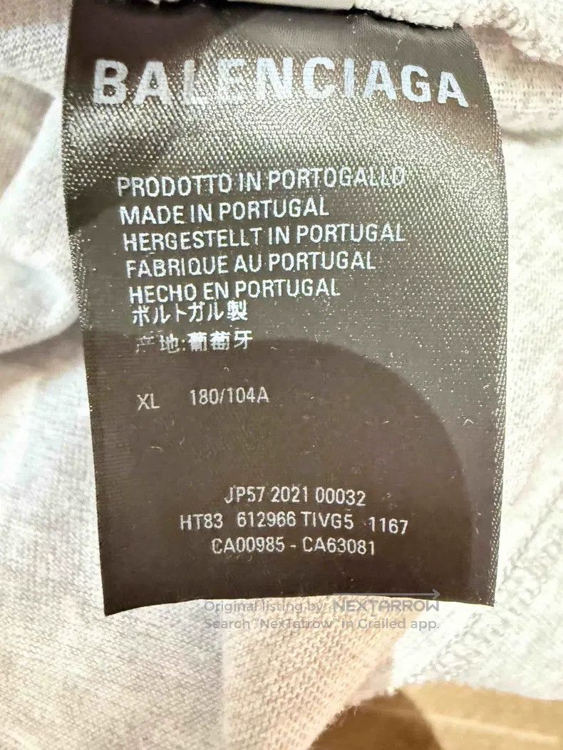 Balenciaga Balenciaga Gray short-sleeved T-shirt, size XL Size US XL / EU 56 / 4 - 5 Thumbnail