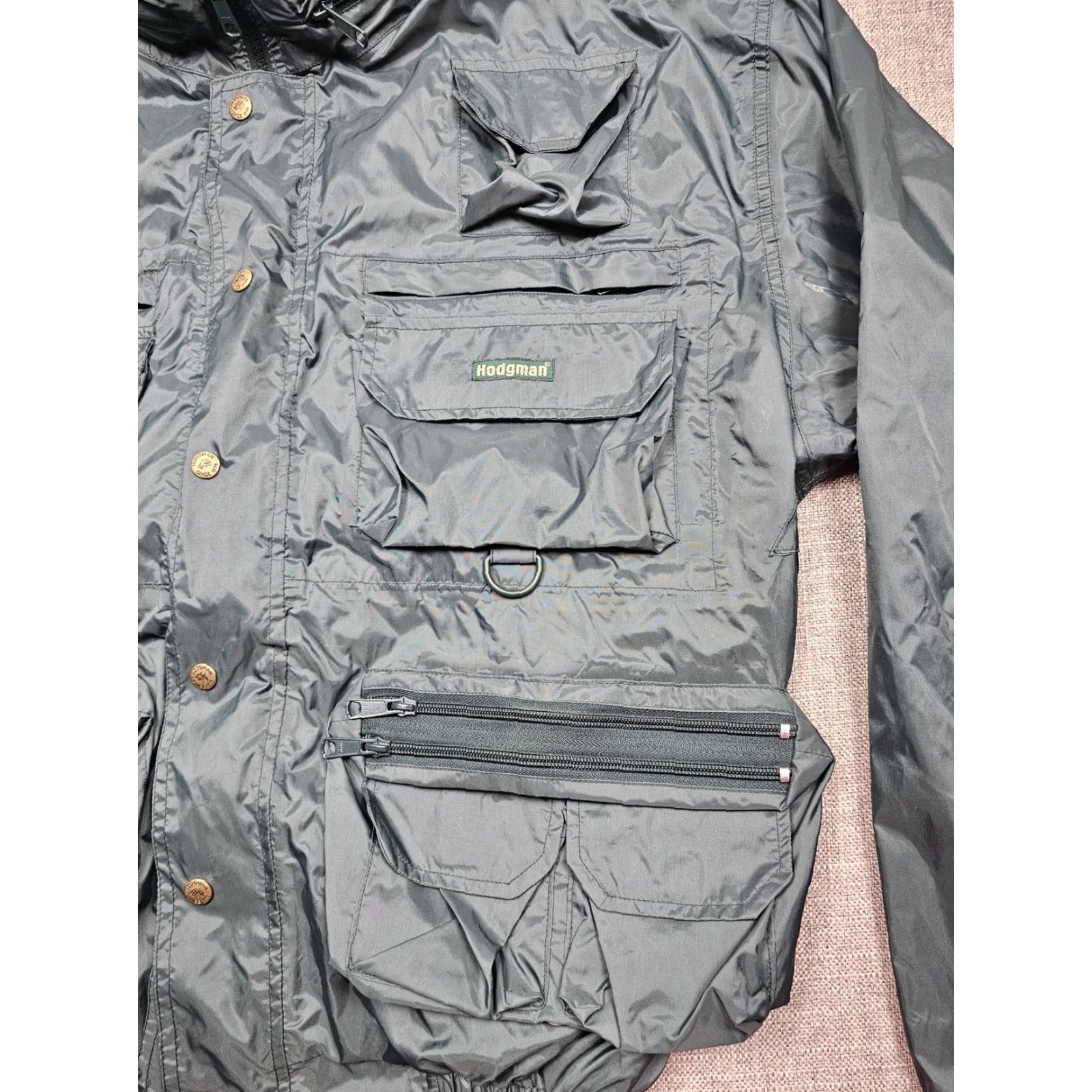 Vintage Hodgman Lakestream Jacket Mens XL Green Fishing Multi Pocket Windbreaker Nylon Size US XL / EU 56 / 4 - 4 Thumbnail