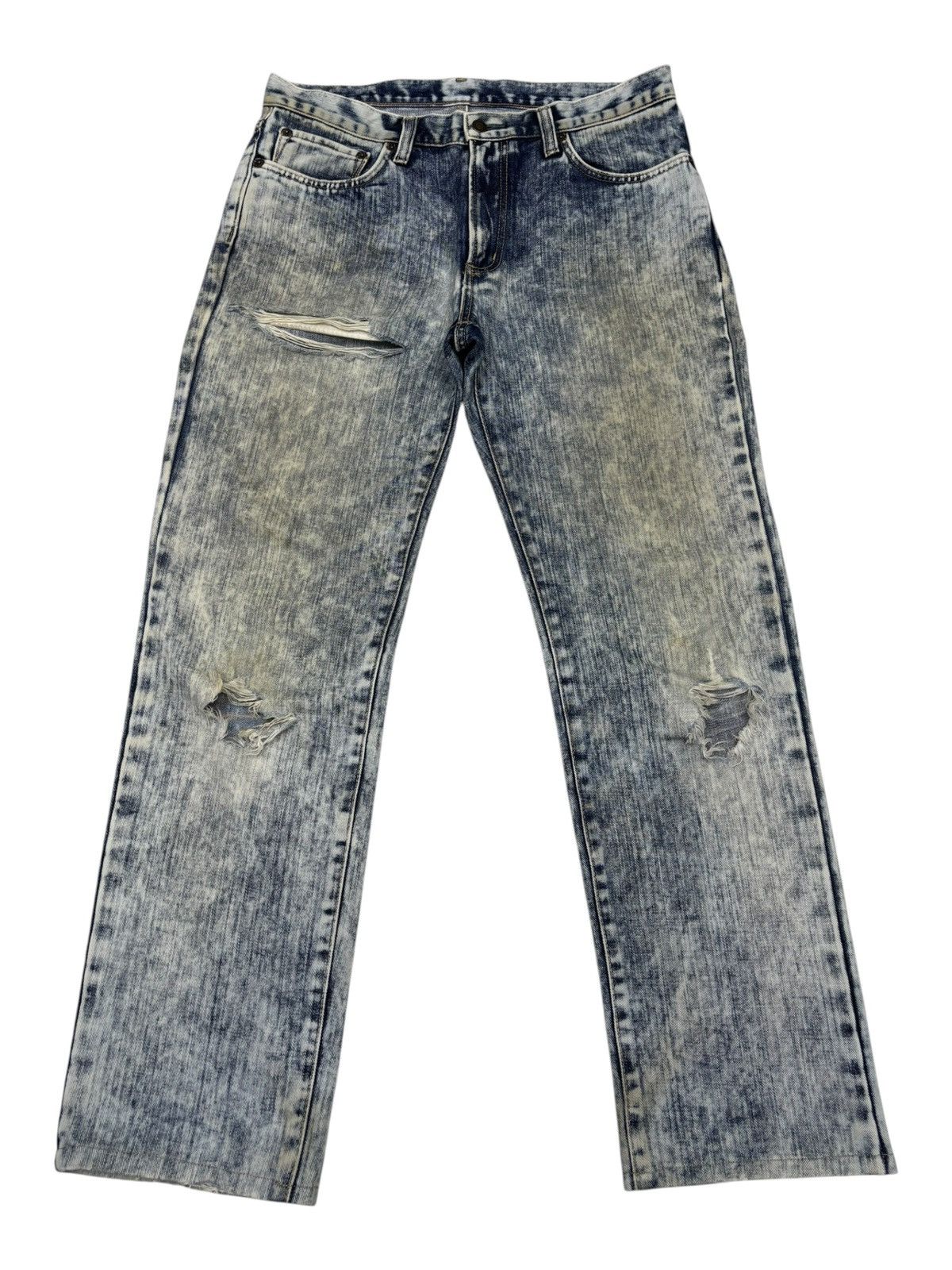 Kapital Edwin No 403 Acid Wash Made In Japan Distressed Denim Jeans Size US 34 / EU 50 - 1 Thumbnail