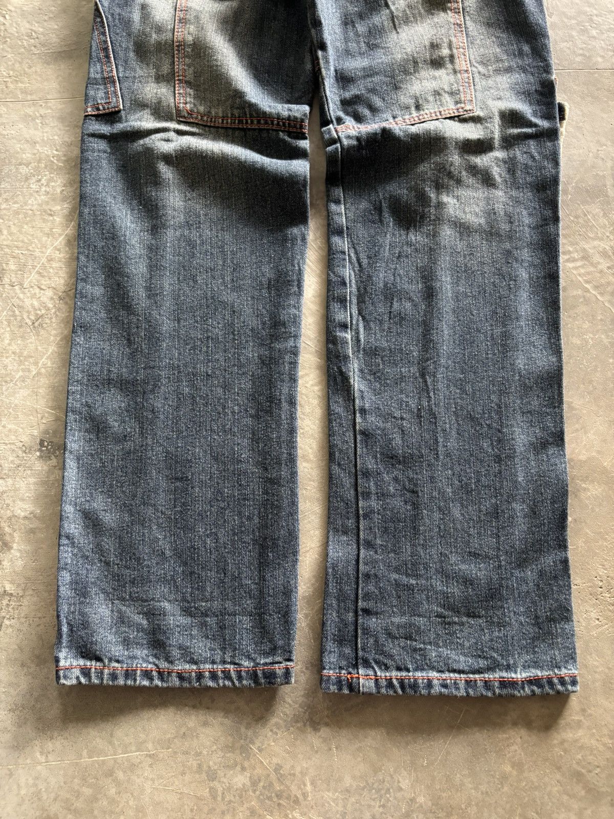 Japanese Brand vintage JEANS DE ART cargo baggy loose style jnco panelled Size US 30 / EU 46 - 16 Thumbnail