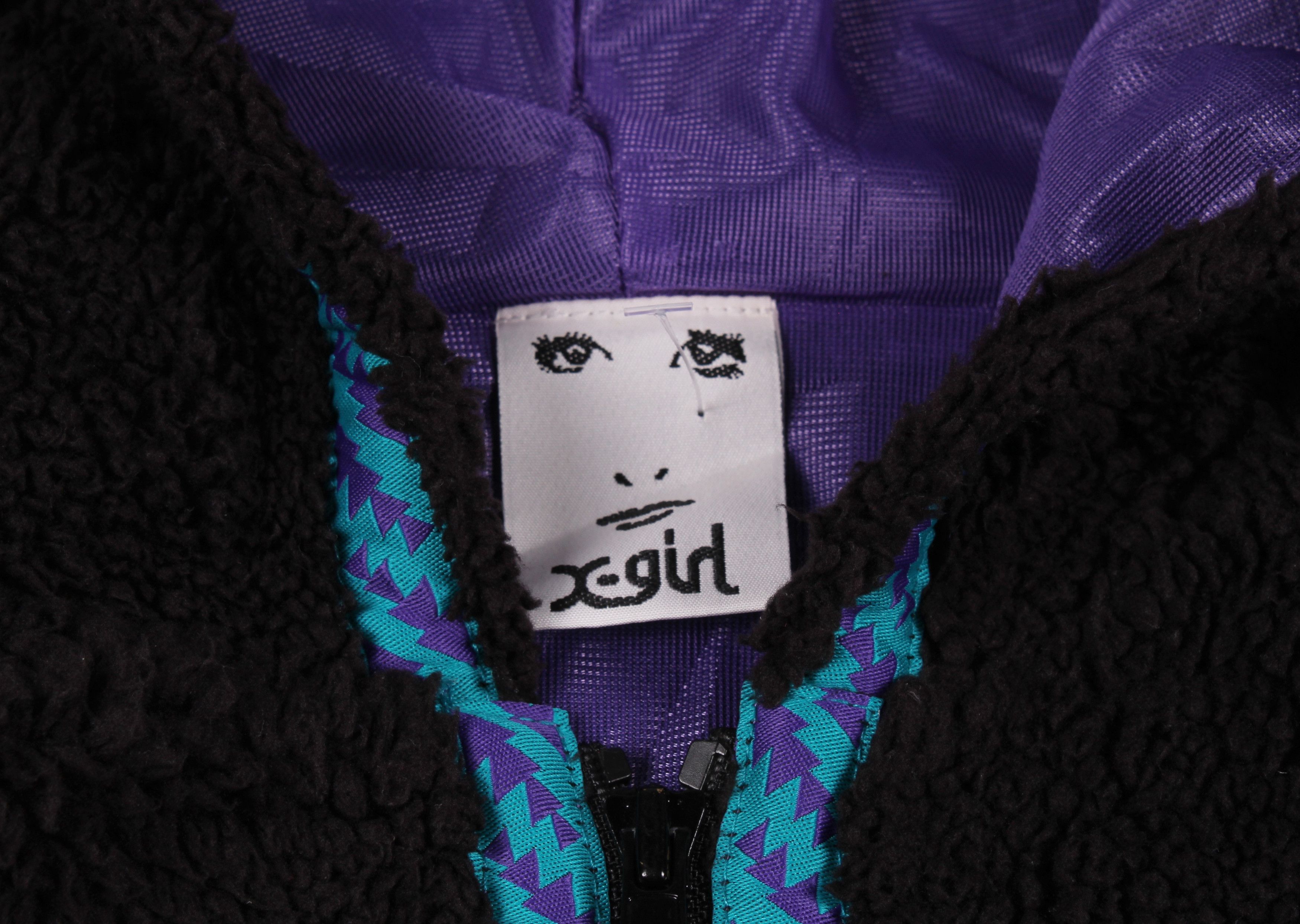 Japanese Brand Vintage X-Girl Fleece Soft Jumper Size S / US 4 / IT 40 - 5 Thumbnail