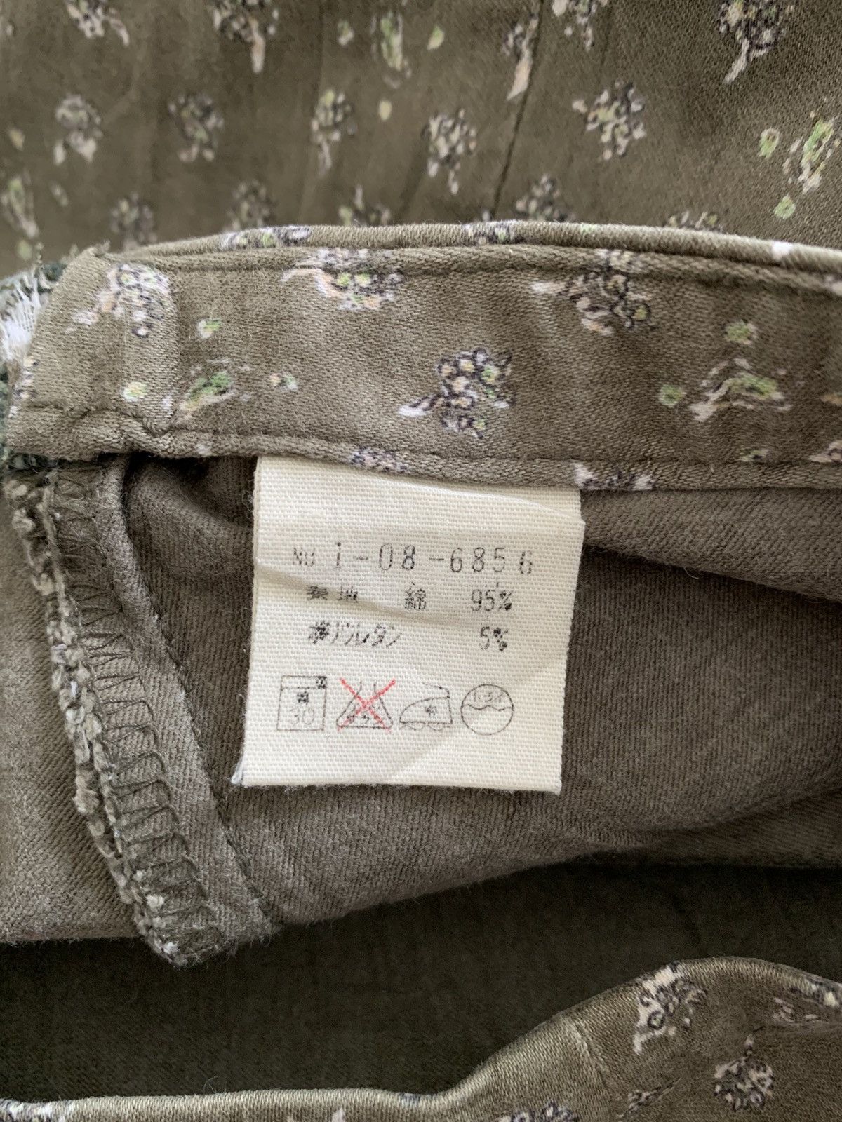 Japanese Brand Last📦 Vintage 45Rpm Studio Printed Flower Pants Size 25" / US 0 / IT 36 - 6 Thumbnail
