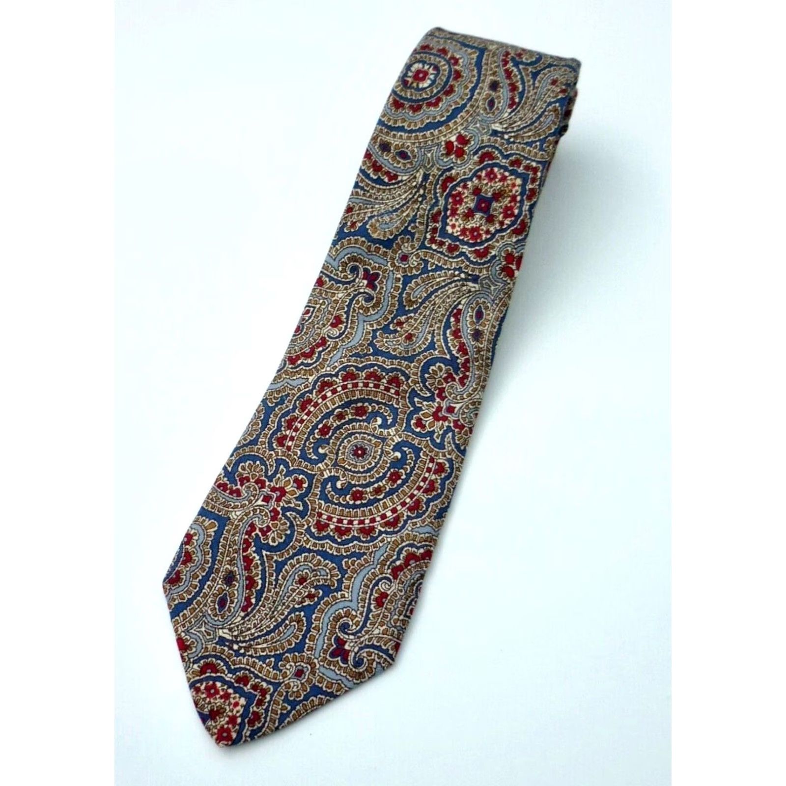 Yves Saint Laurent Yves Saint Laurent Men's Vintage Luxury Silk Tie Paisley Size ONE SIZE - 3 Thumbnail
