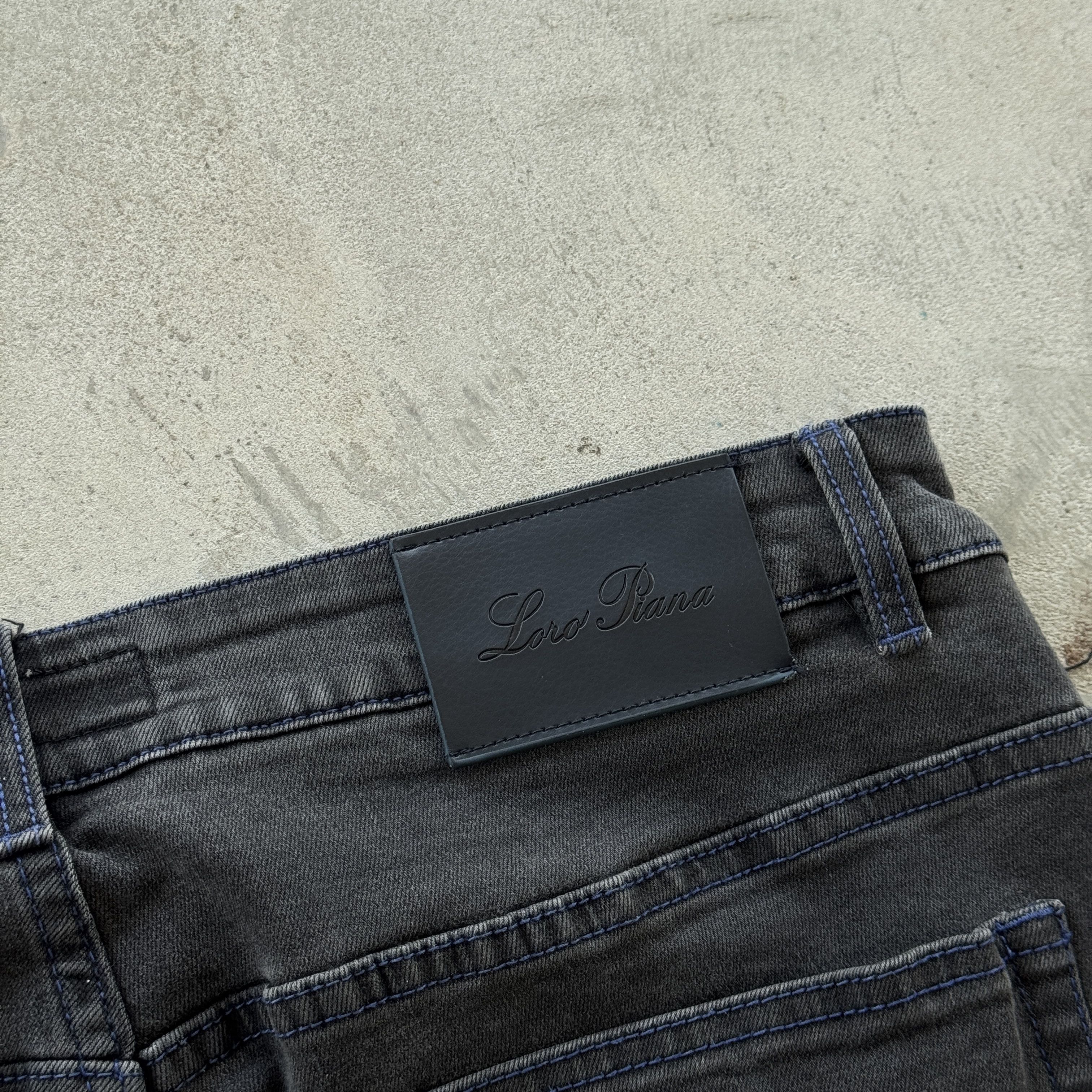 Loro Piana Loro Piana Slim Fit Distressed Grey Jeans Made In Italy W33 Size US 33 - 5 Thumbnail