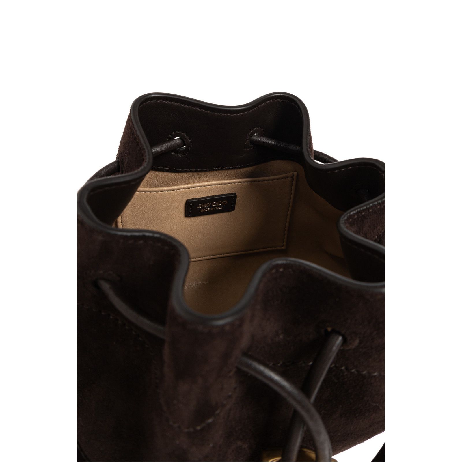 Jimmy Choo JIMMY CHOO Cinch Small Coffee Suede Top Handle Bag New & Aut Size ONE SIZE - 4 Thumbnail