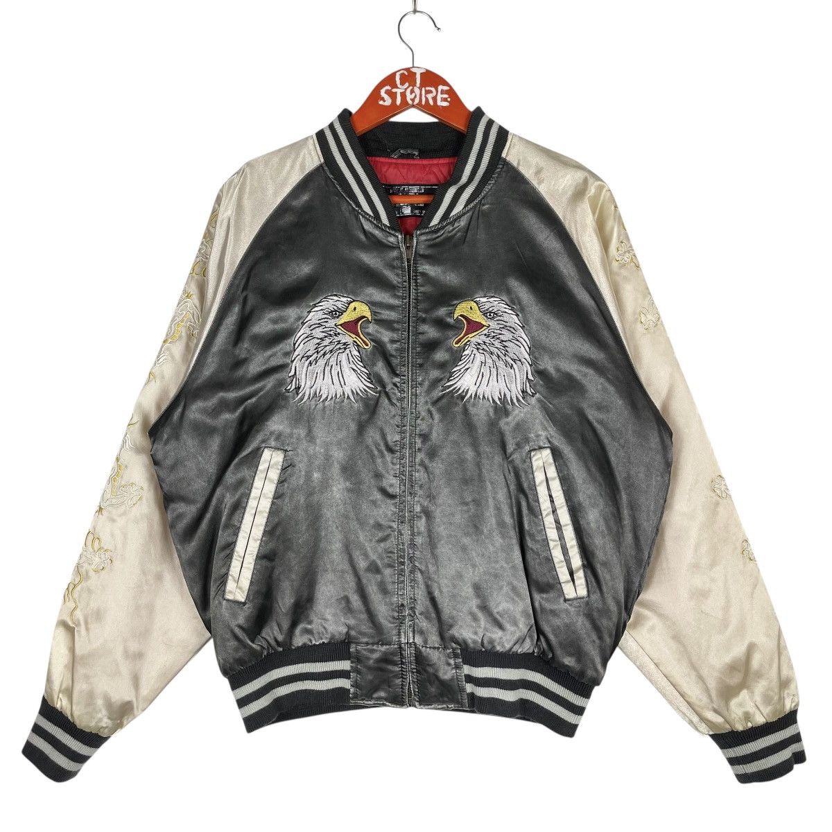 Japanese Brand Vintage Japanese Sukajan Souvenir Jacket Size M Size US M / EU 48-50 / 2 - 2 Thumbnail